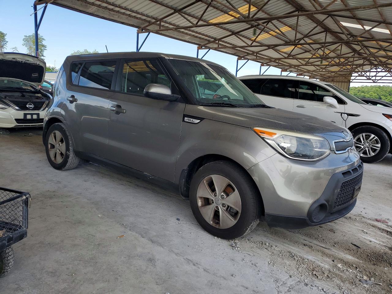 2015 Kia Soul Base Gray vin: KNDJN2A28F7226594