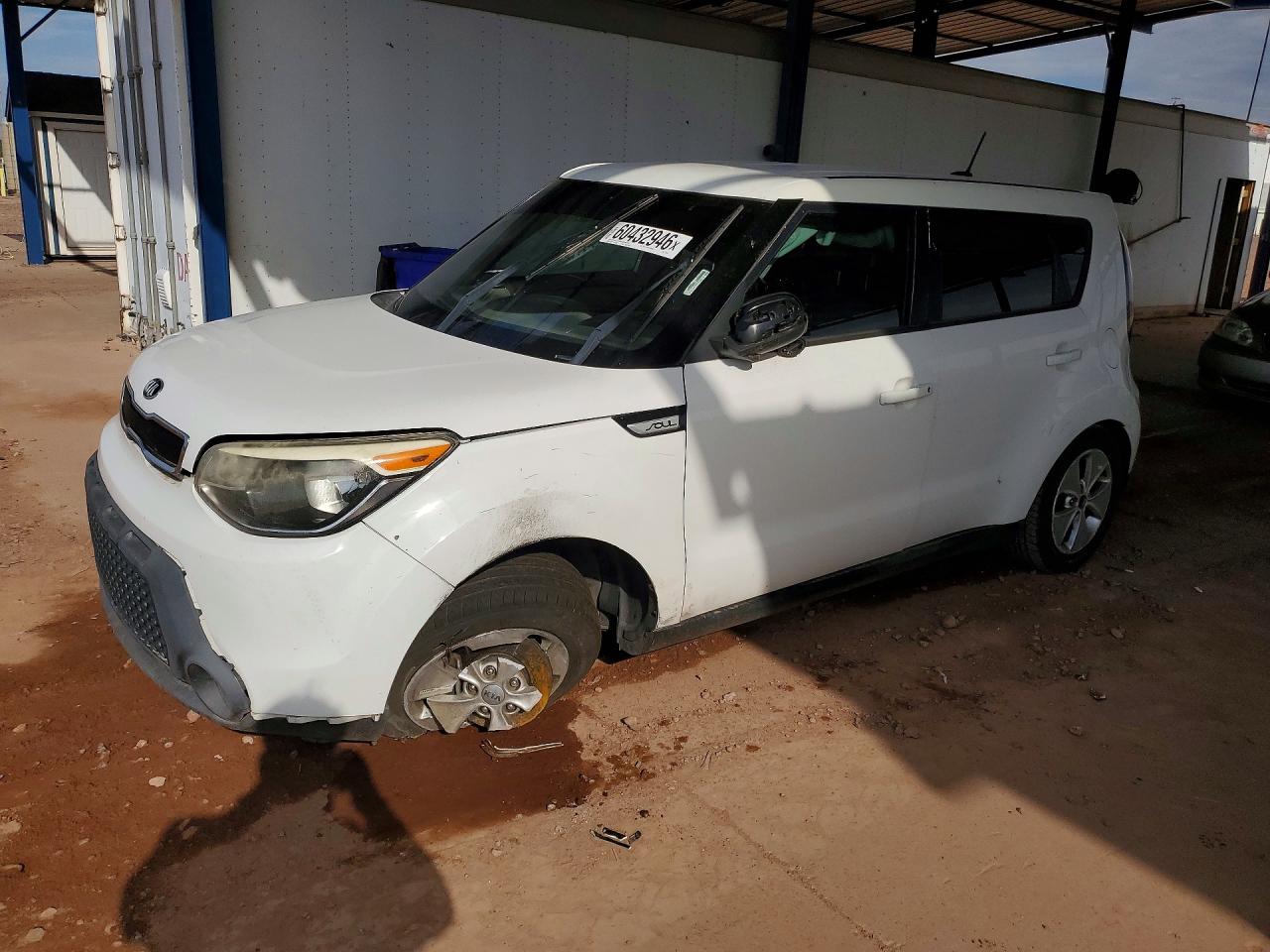 2015 Kia Soul Base White vin: KNDJN2A28F7793663