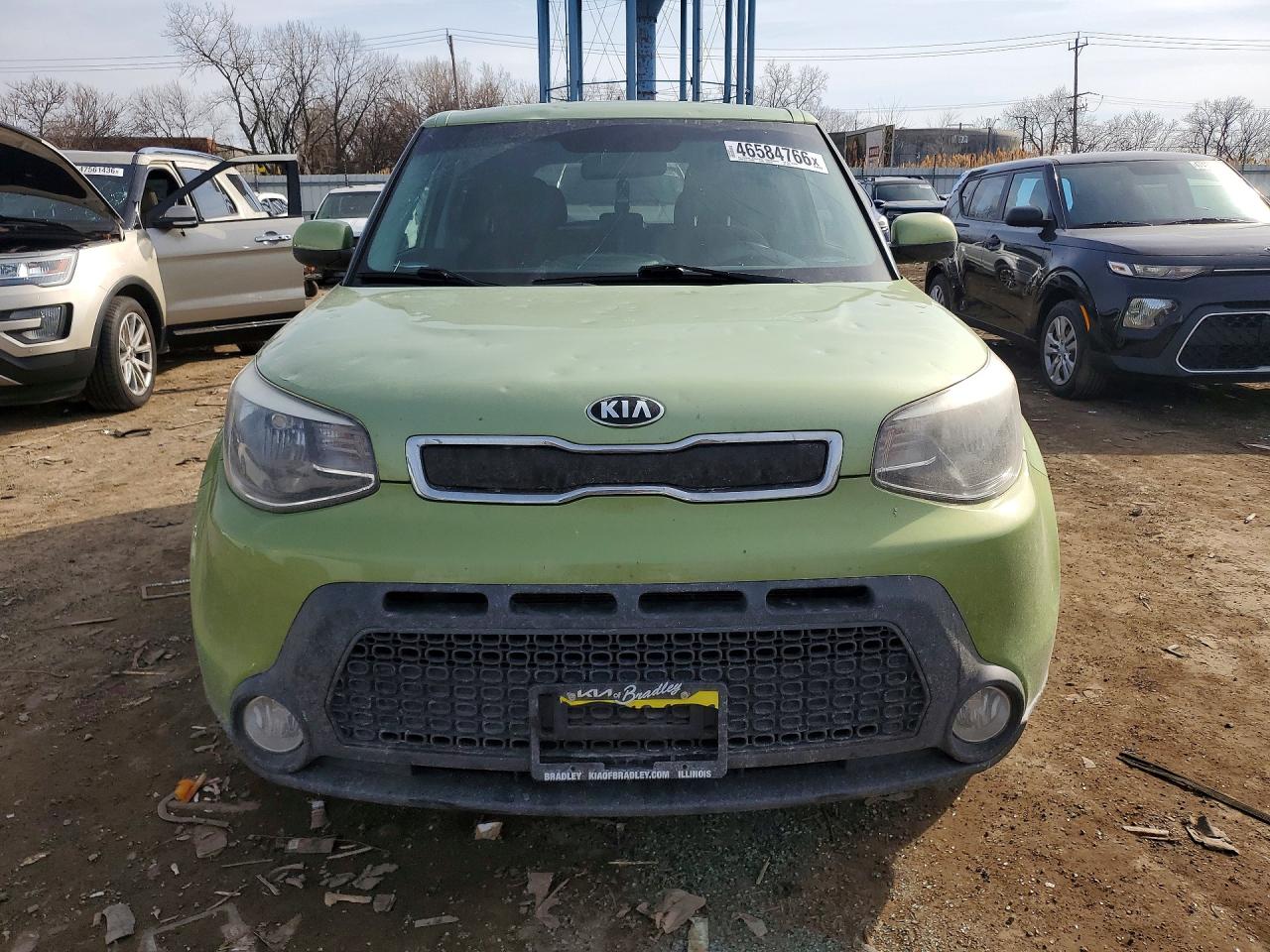 2015 Kia Soul Base Зеленый vin: KNDJN2A28F7802751