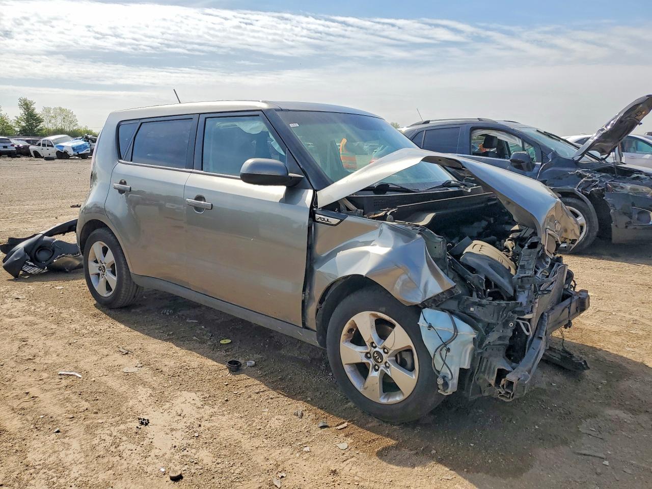2019 Kia Soul Base Gray vin: KNDJN2A28K7007998