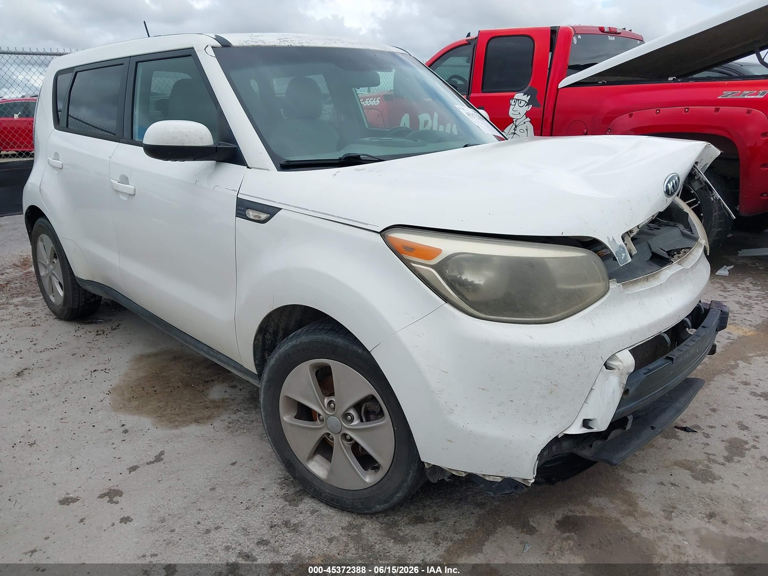 2014 Kia Soul   White vin: KNDJN2A29E7004242