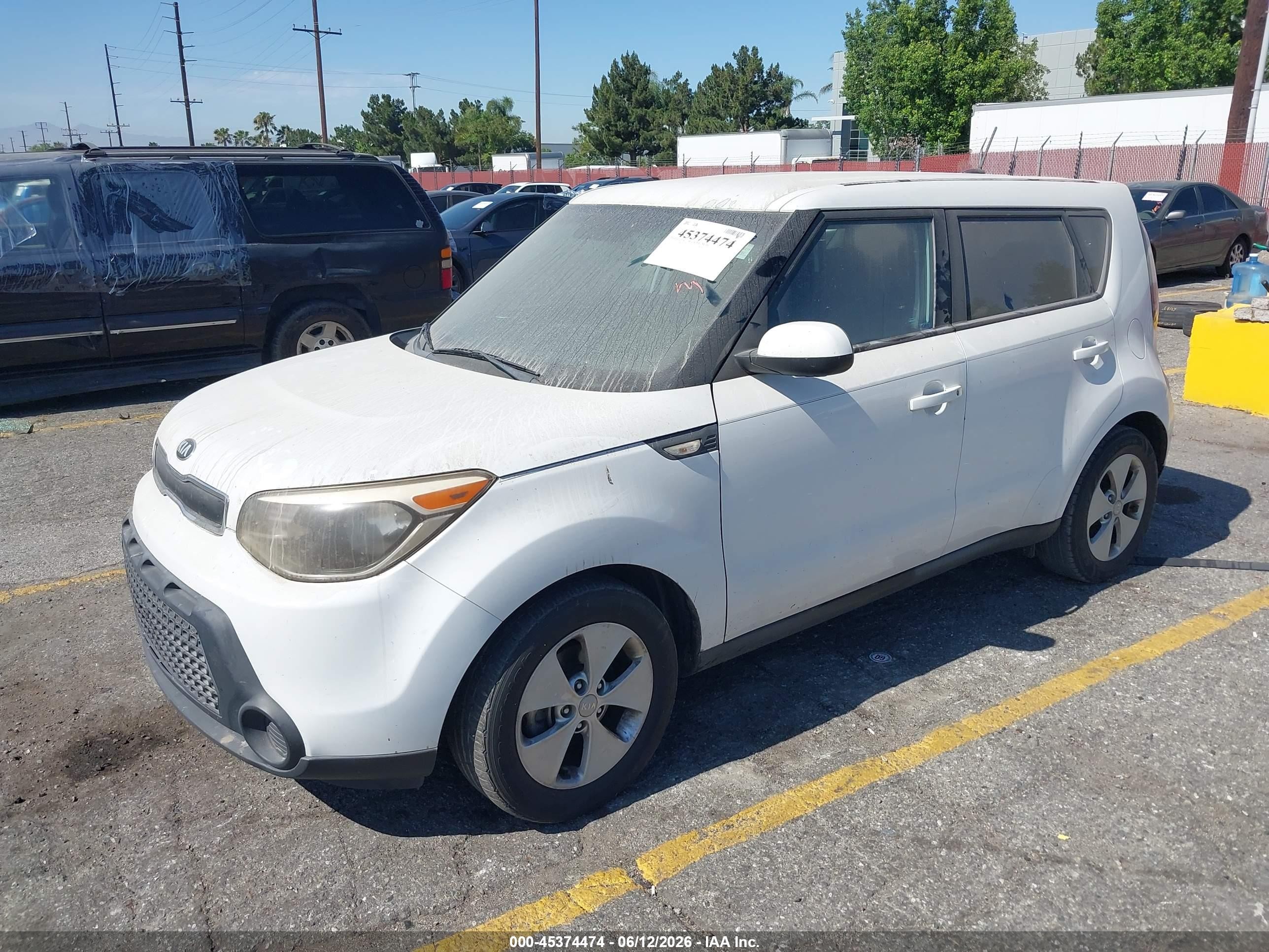 2014 Kia Soul   White vin: KNDJN2A29E7036804