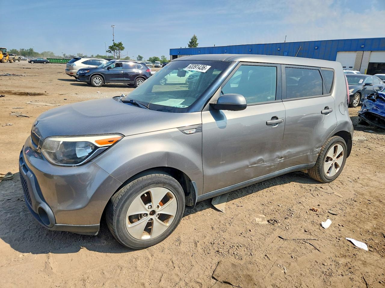 2014 Kia Soul Base Silver vin: KNDJN2A29E7053327