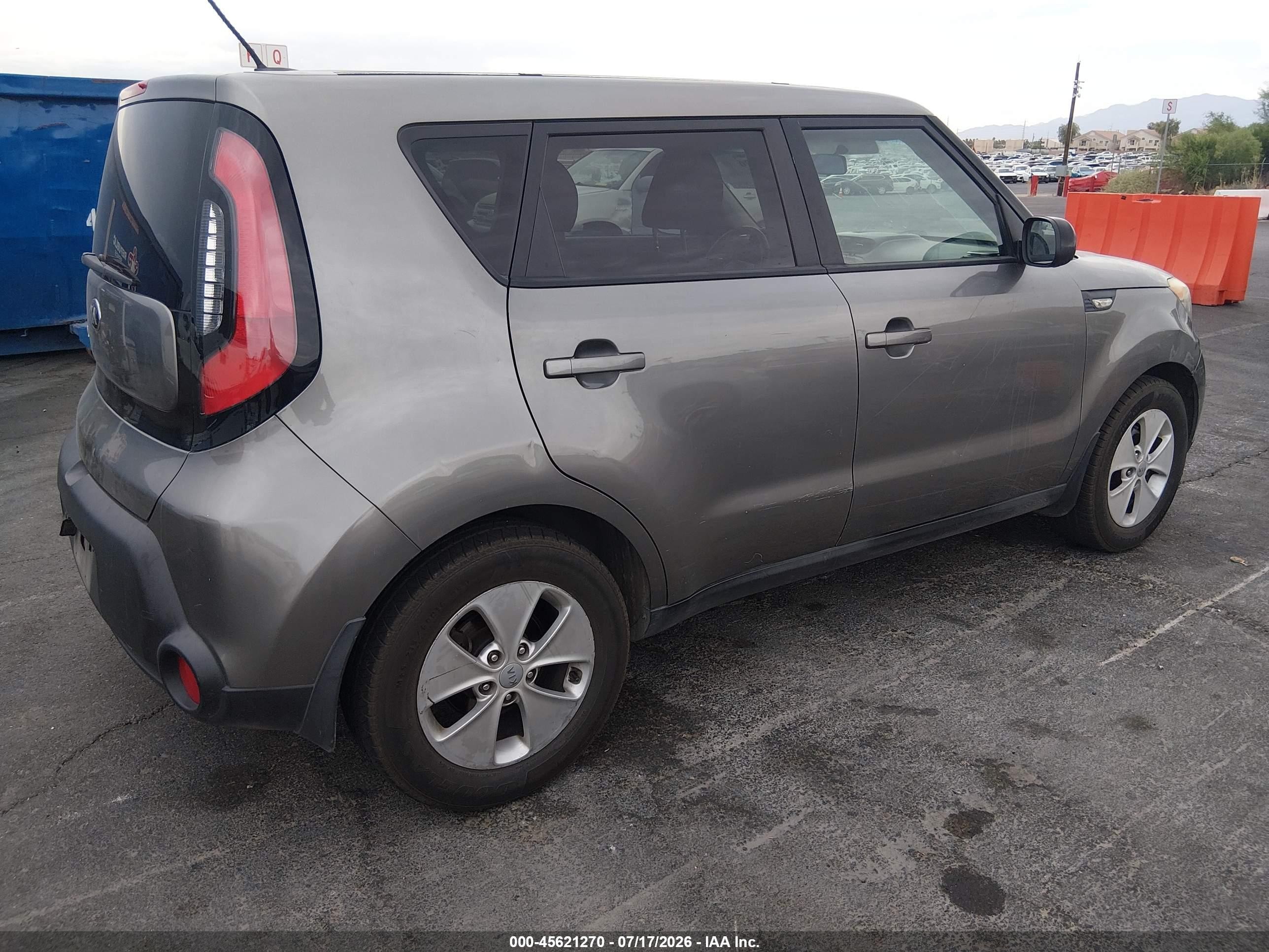 2014 Kia Soul   Gray vin: KNDJN2A29E7056194