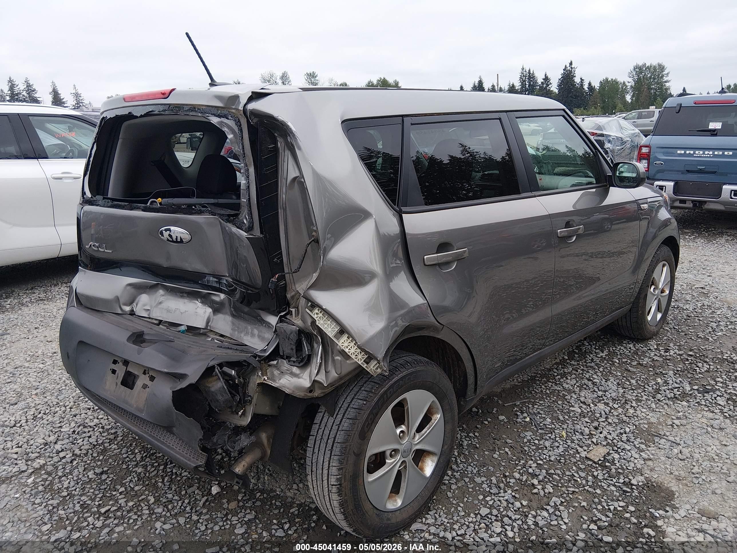 2014 Kia Soul   Gray vin: KNDJN2A29E7060052