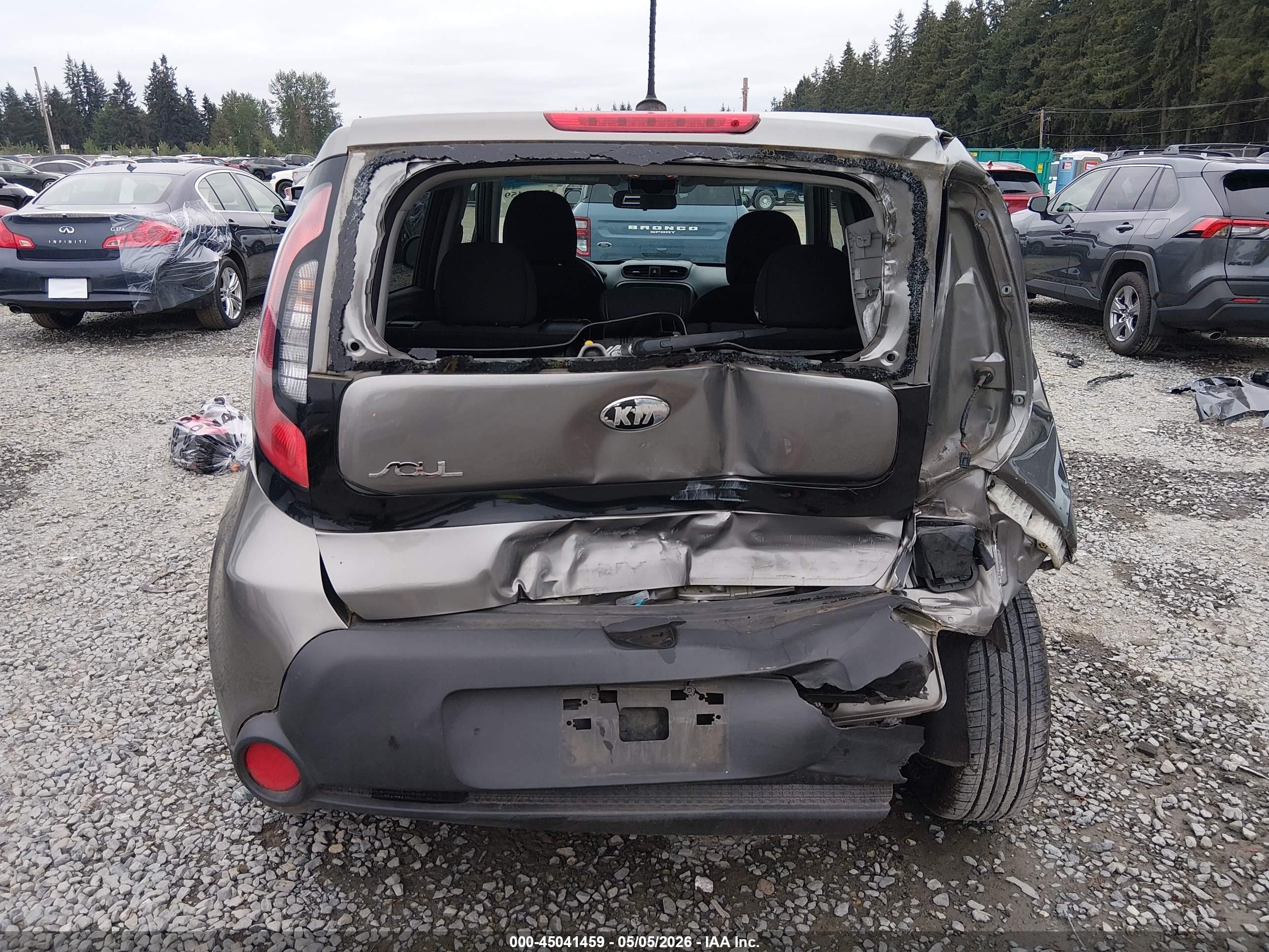 2014 Kia Soul   Gray vin: KNDJN2A29E7060052