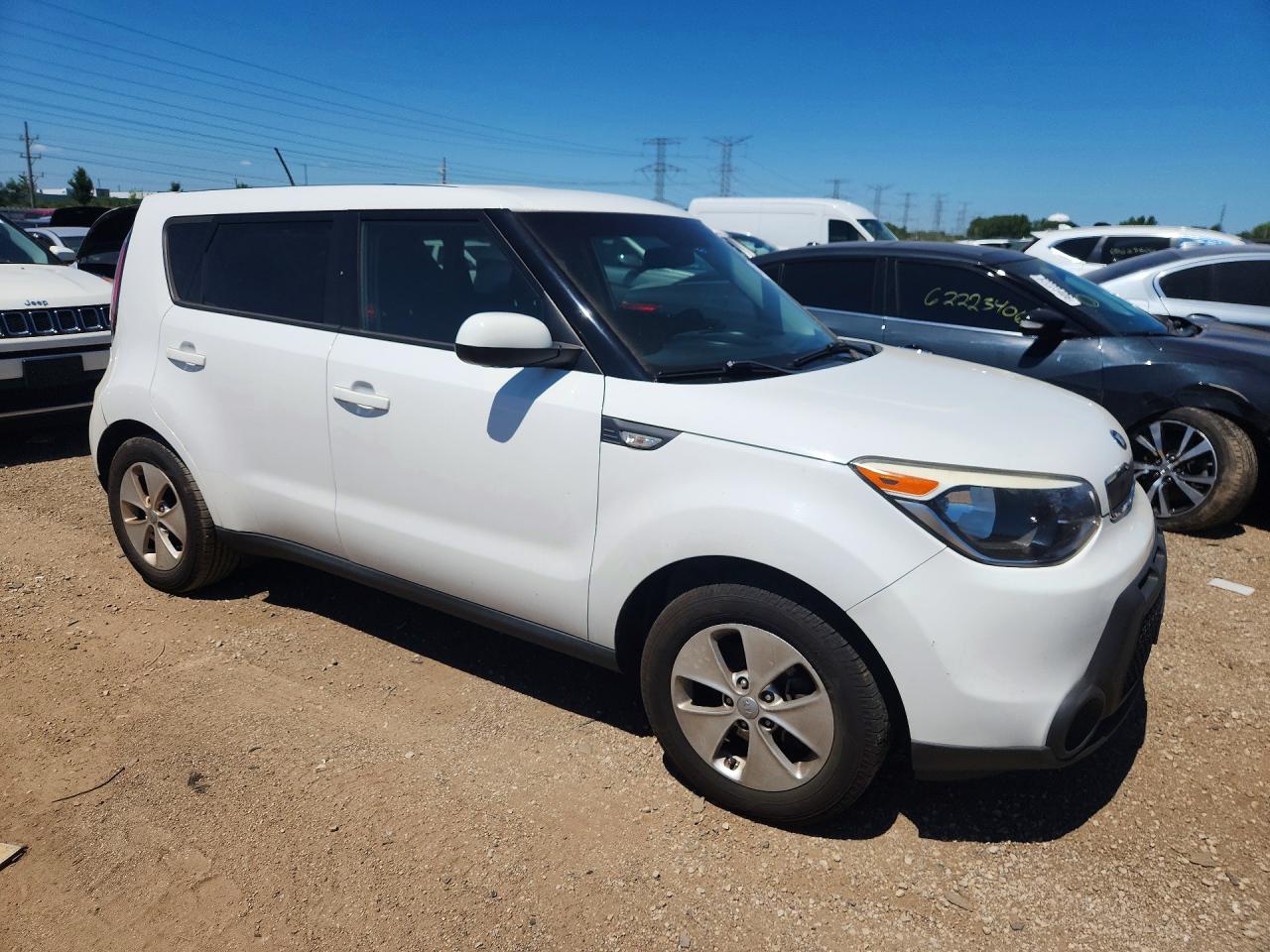 2014 Kia Soul Base White vin: KNDJN2A29E7097554