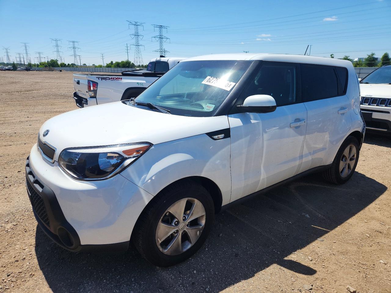 2014 Kia Soul Base White vin: KNDJN2A29E7097554