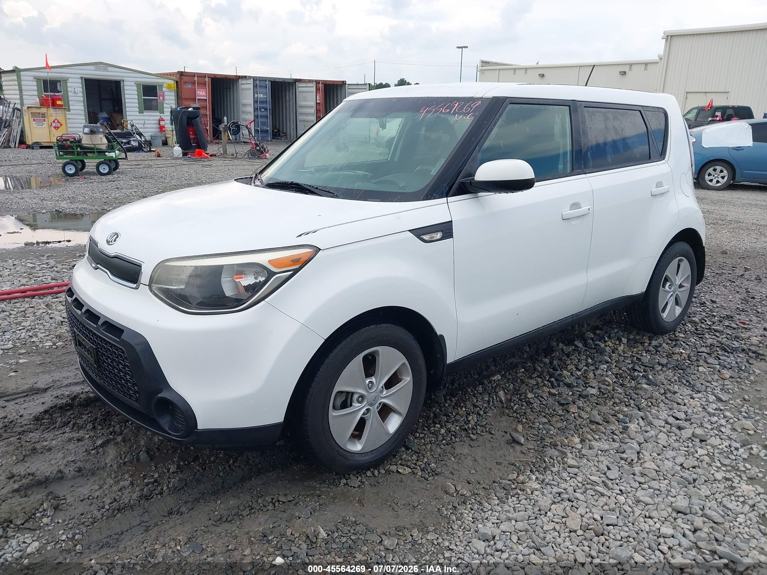 2014 Kia Soul   Белый vin: KNDJN2A29E7709378