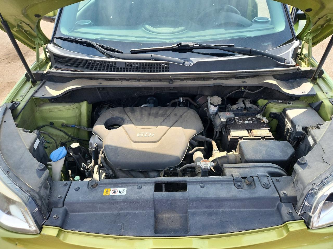 2014 Kia Soul Base Green vin: KNDJN2A29E7713009