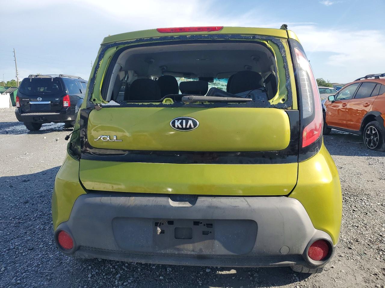 2014 Kia Soul Base Green vin: KNDJN2A29E7714449