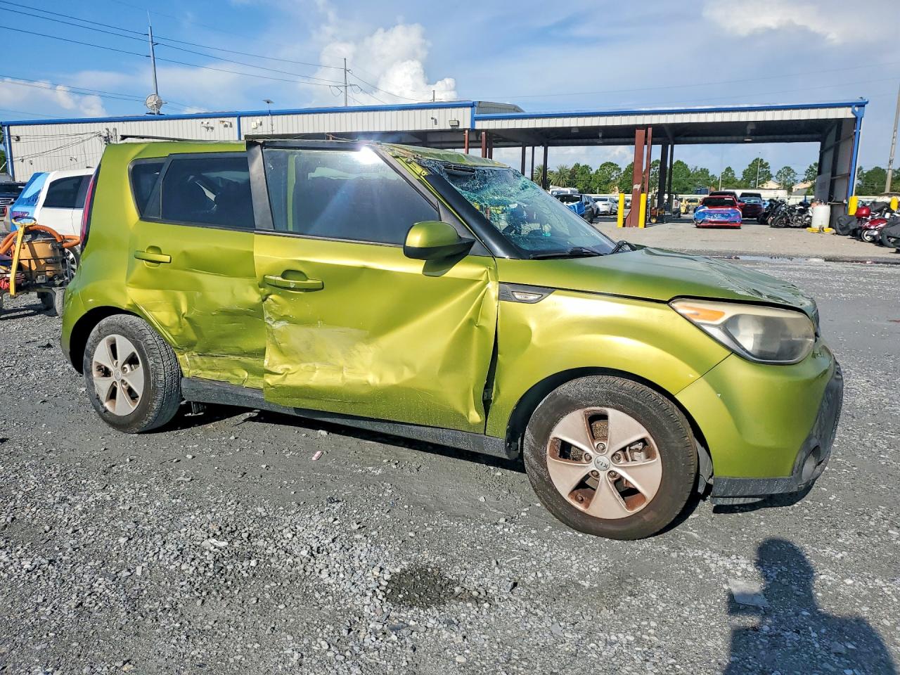 2014 Kia Soul Base Green vin: KNDJN2A29E7714449