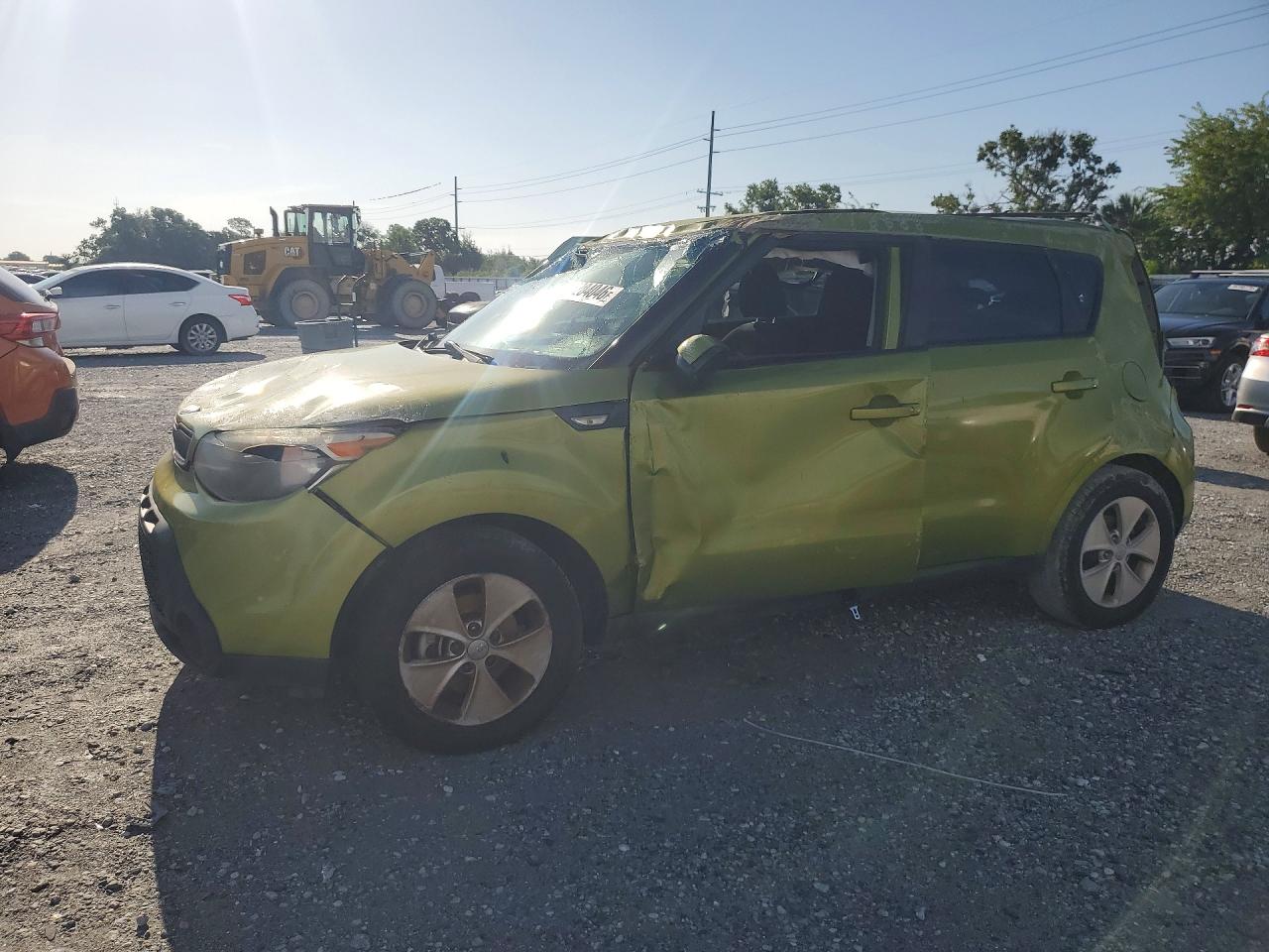 2014 Kia Soul Base Green vin: KNDJN2A29E7714449