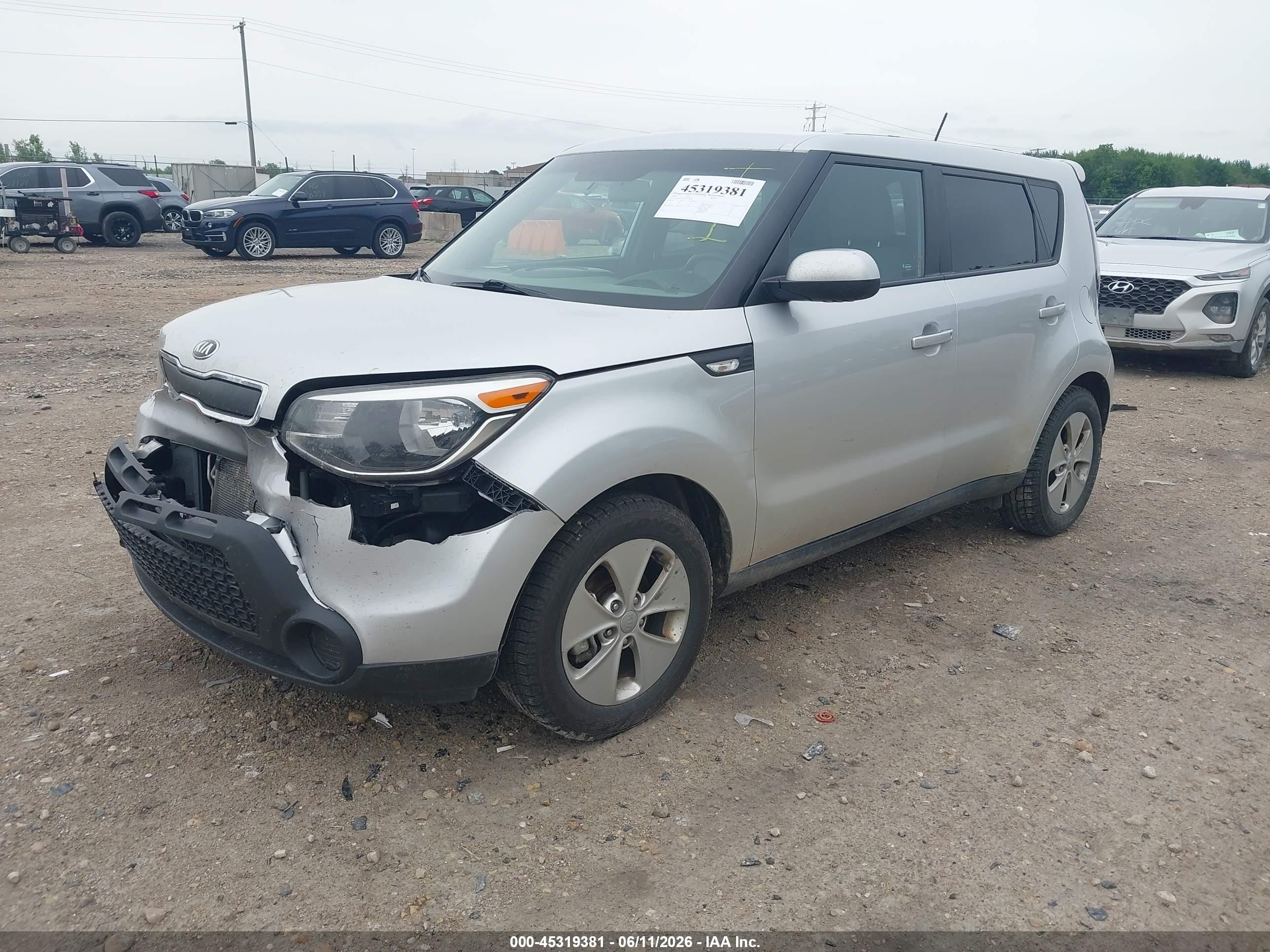 2014 Kia Soul   Серебряный vin: KNDJN2A29E7721028