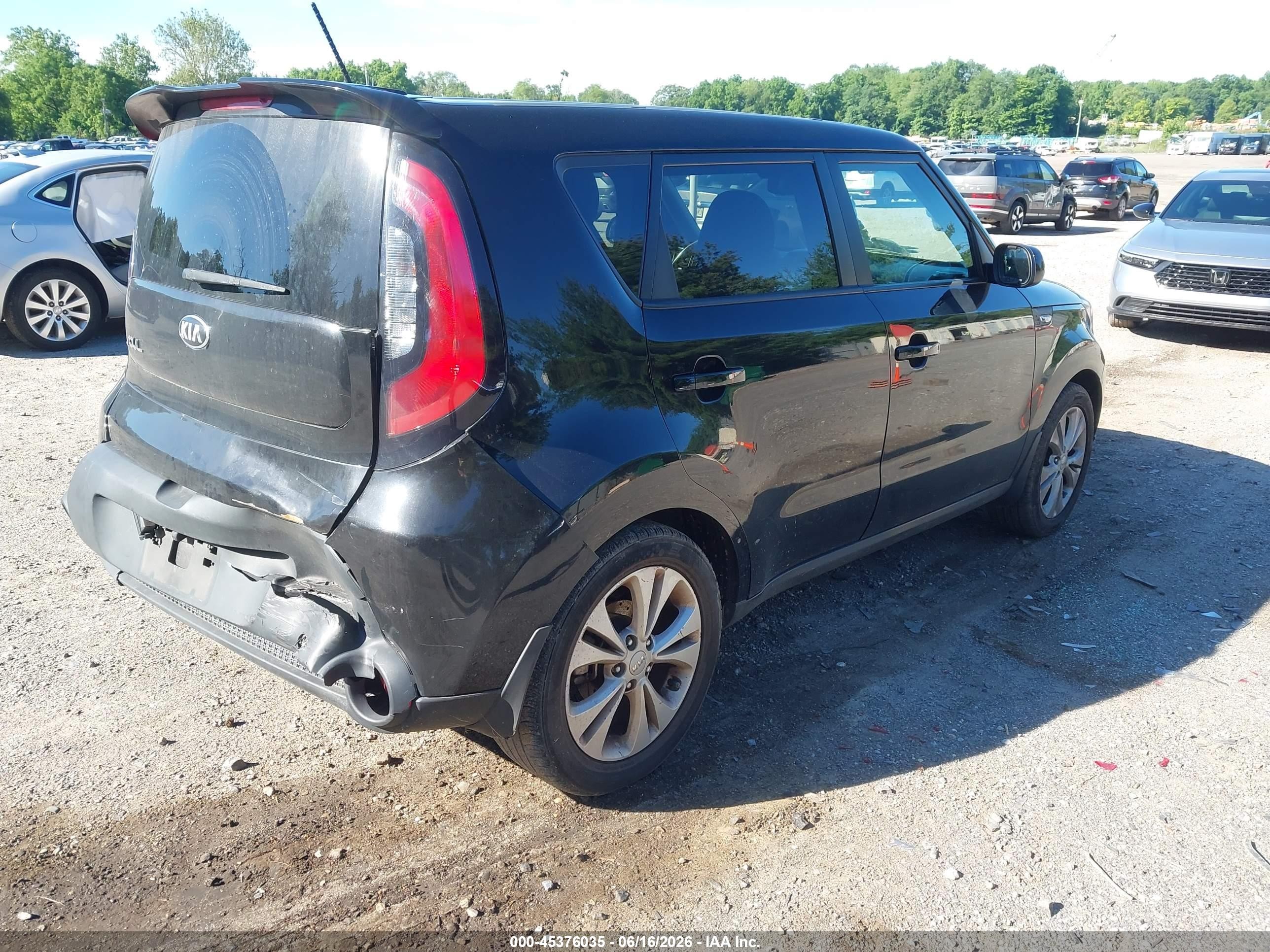 2014 Kia Soul   Black vin: KNDJN2A29E7722700