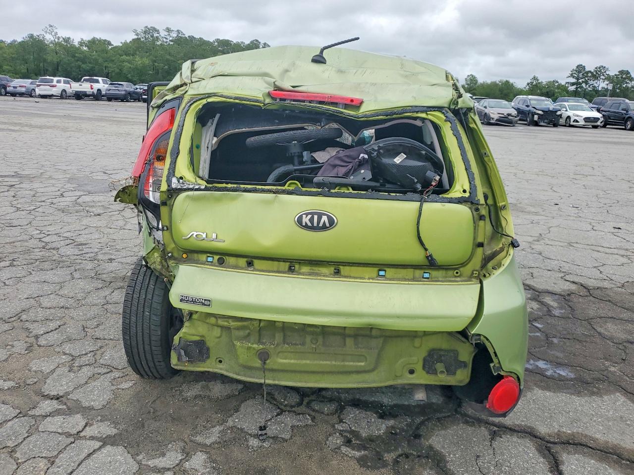 2014 Kia Soul Base Green vin: KNDJN2A29E7739769