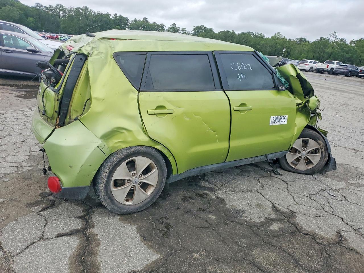 2014 Kia Soul Base Green vin: KNDJN2A29E7739769