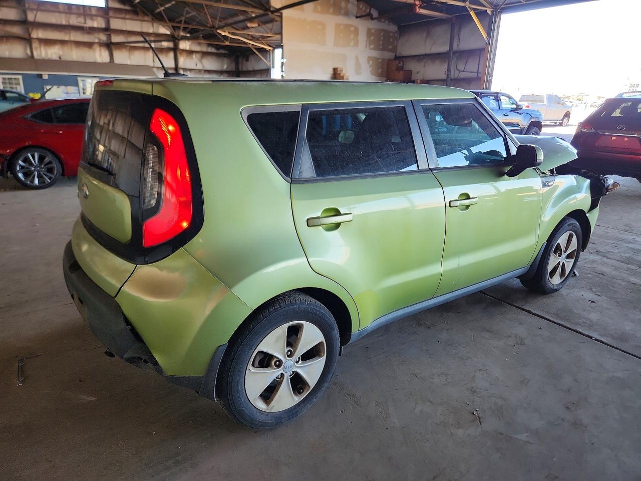 2014 Kia Soul Base Green vin: KNDJN2A29E7741747
