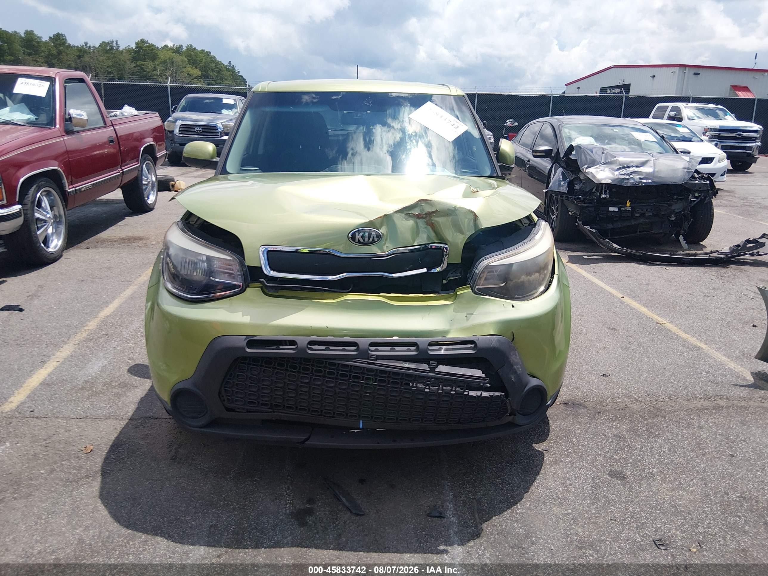 2014 Kia Soul   Green vin: KNDJN2A29E7742879