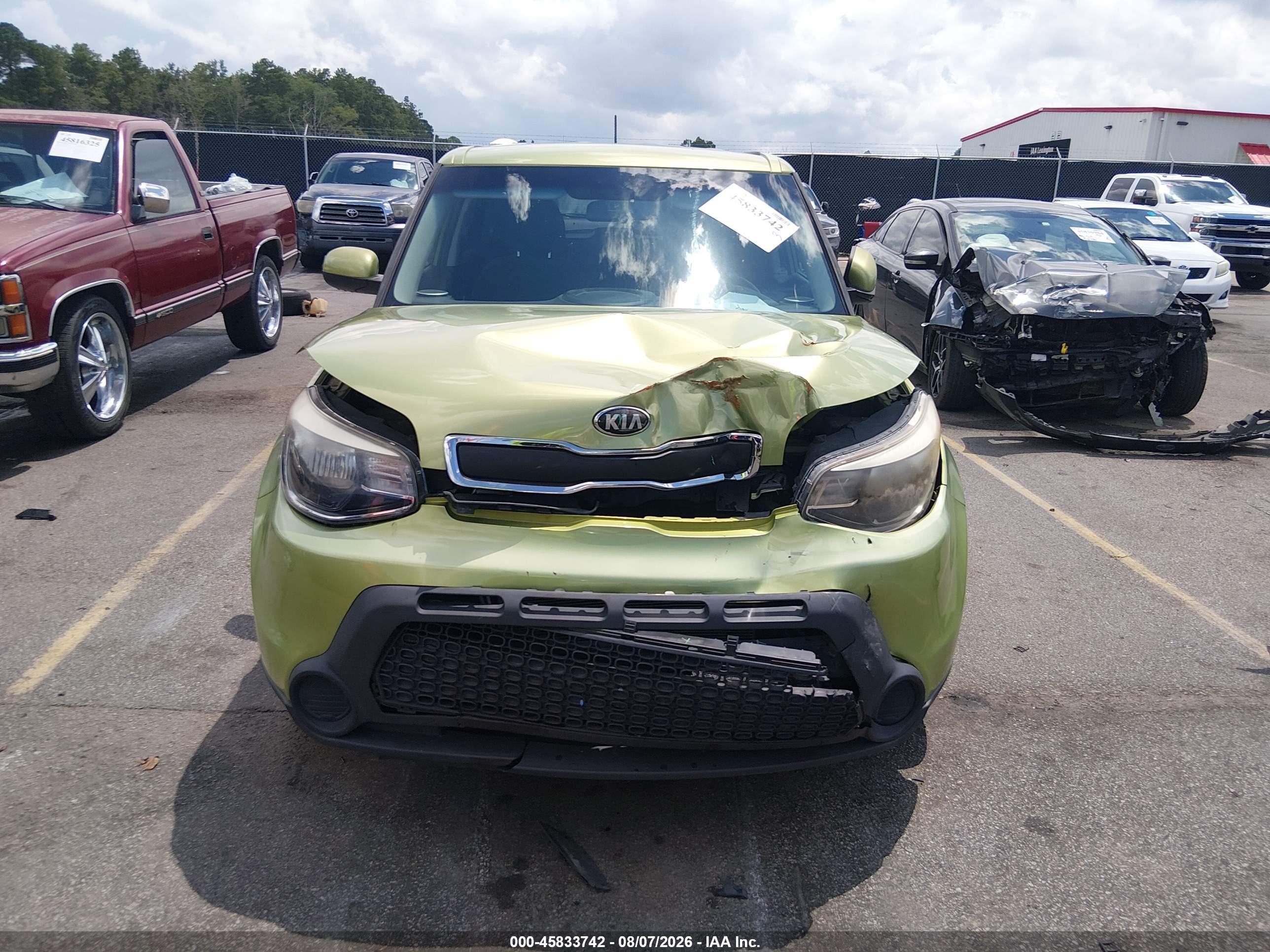 2014 Kia Soul   Green vin: KNDJN2A29E7742879