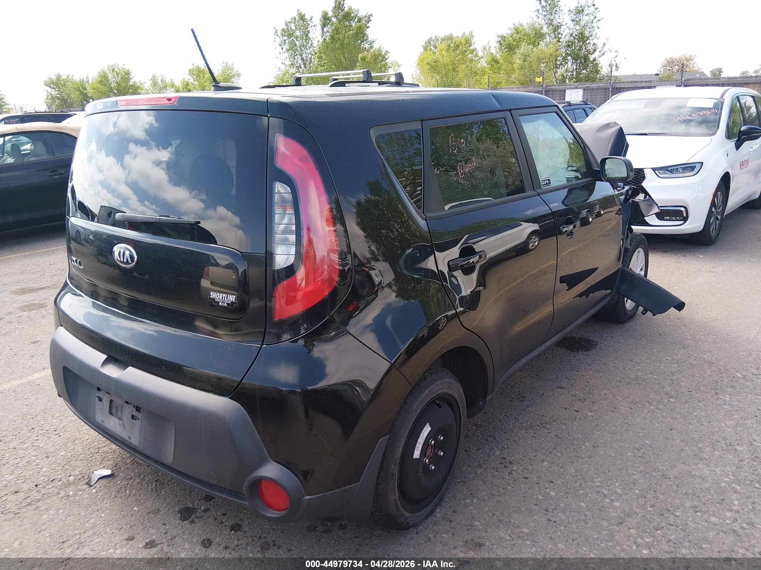 2015 Kia Soul   Black vin: KNDJN2A29F7127329