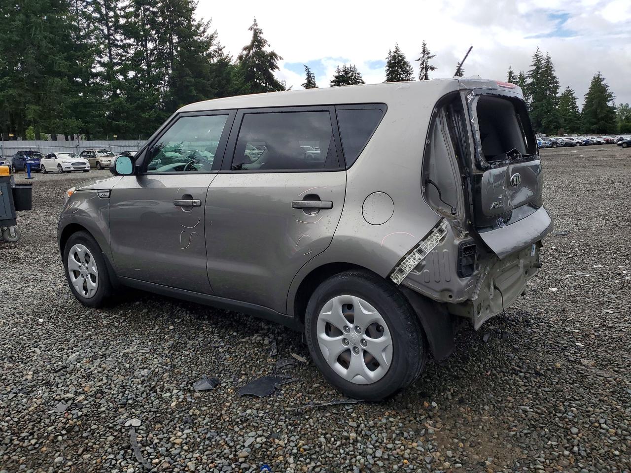 2015 Kia Soul Base Серый vin: KNDJN2A29F7129405