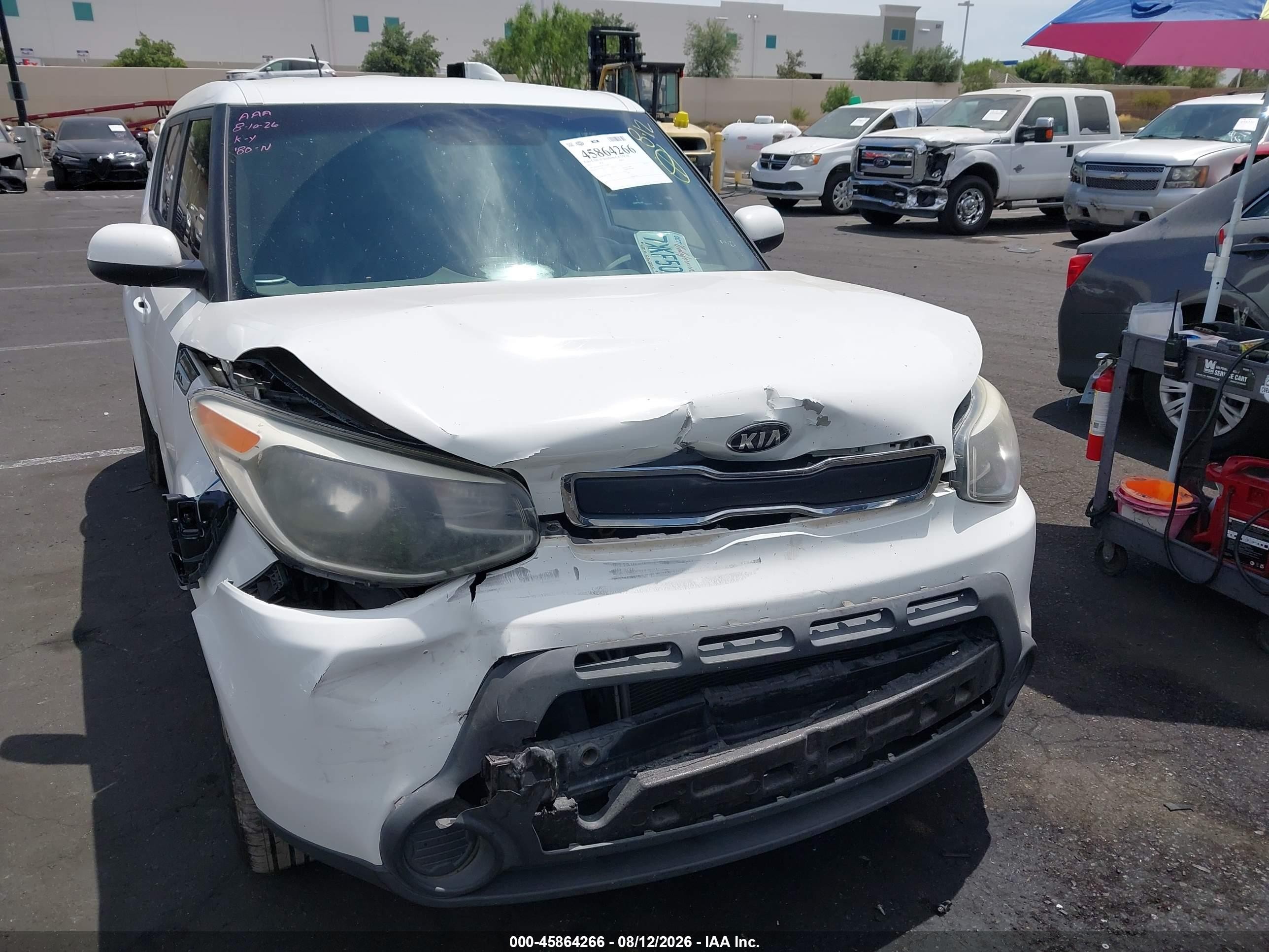 2015 Kia Soul   Белый vin: KNDJN2A29F7133308