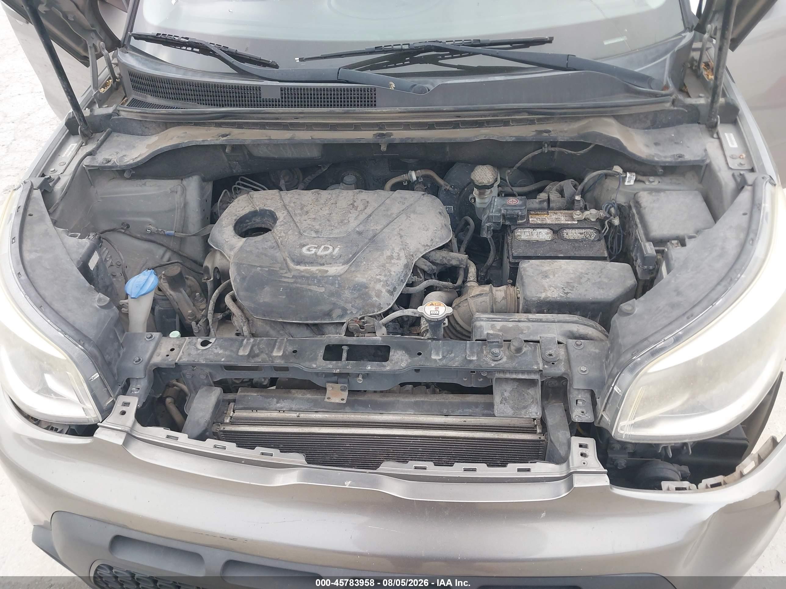 2015 Kia Soul   Gray vin: KNDJN2A29F7154966