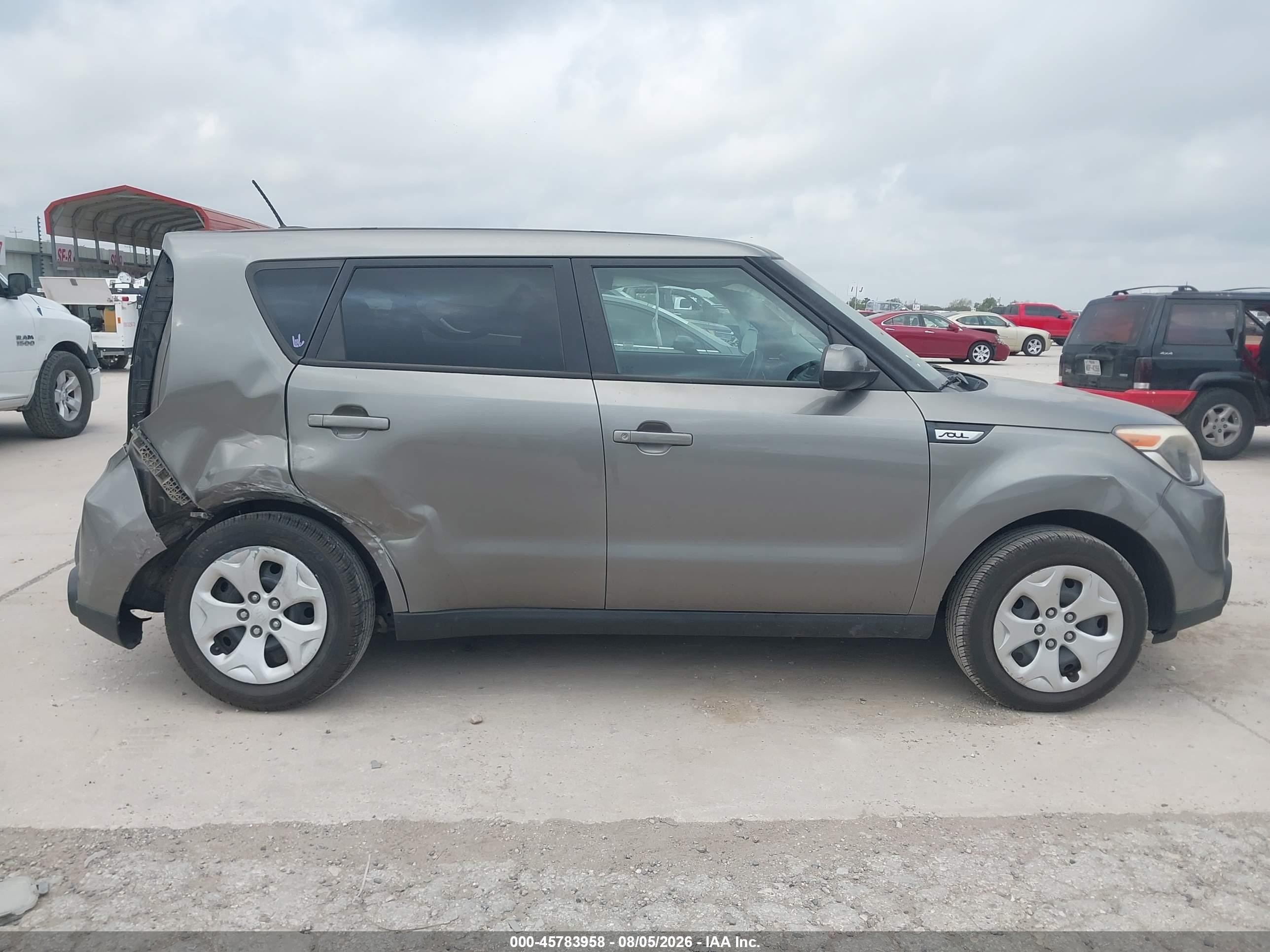 2015 Kia Soul   Gray vin: KNDJN2A29F7154966