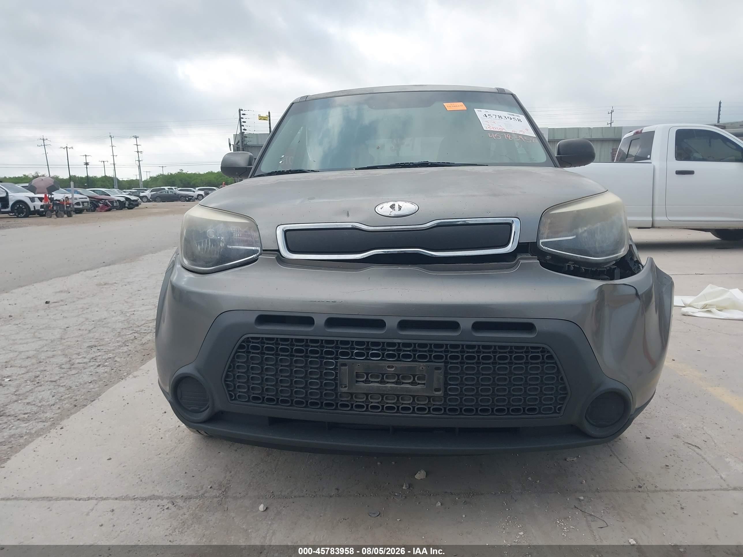 2015 Kia Soul   Gray vin: KNDJN2A29F7154966