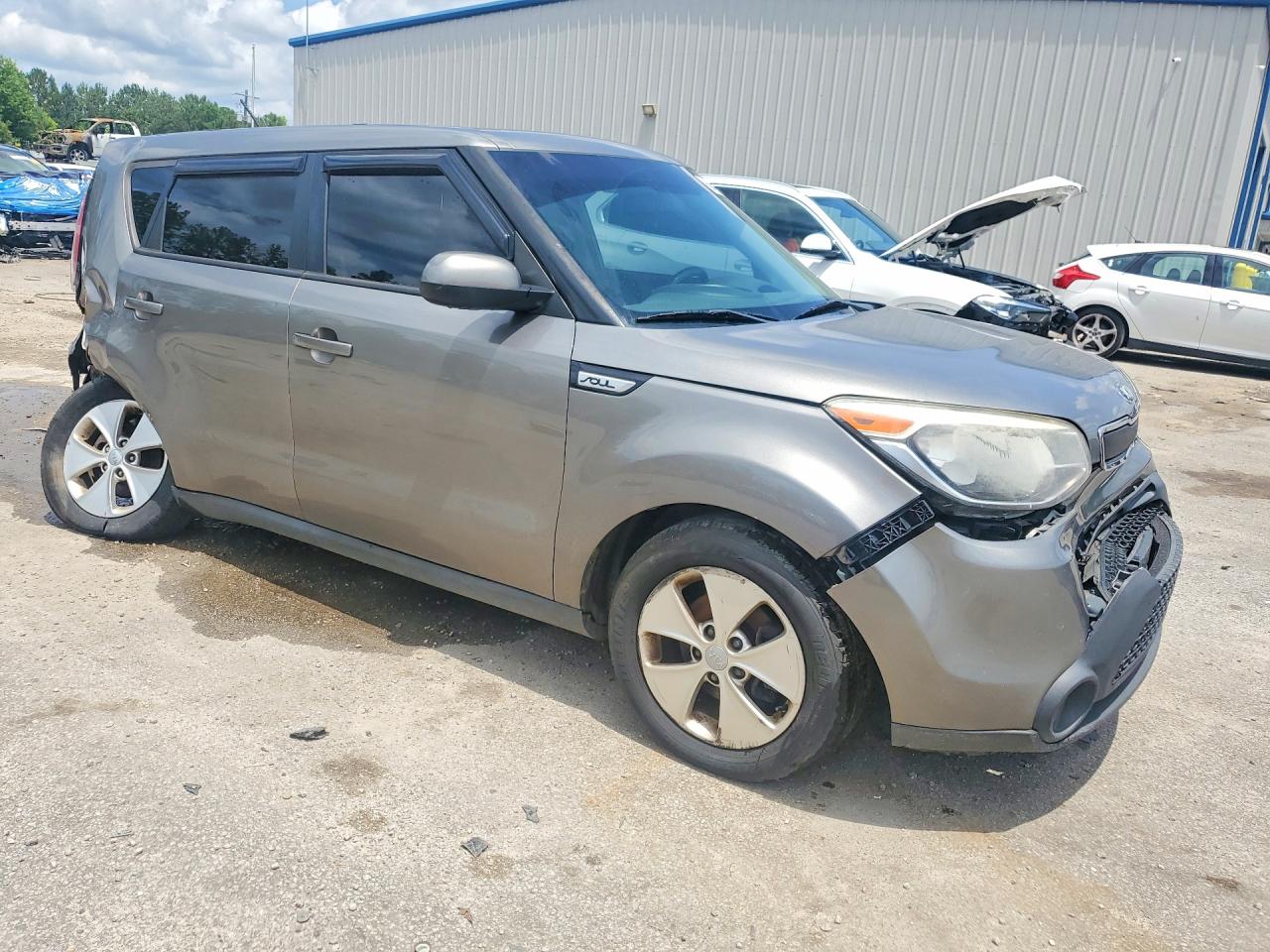 2015 Kia Soul Base Gray vin: KNDJN2A29F7168317