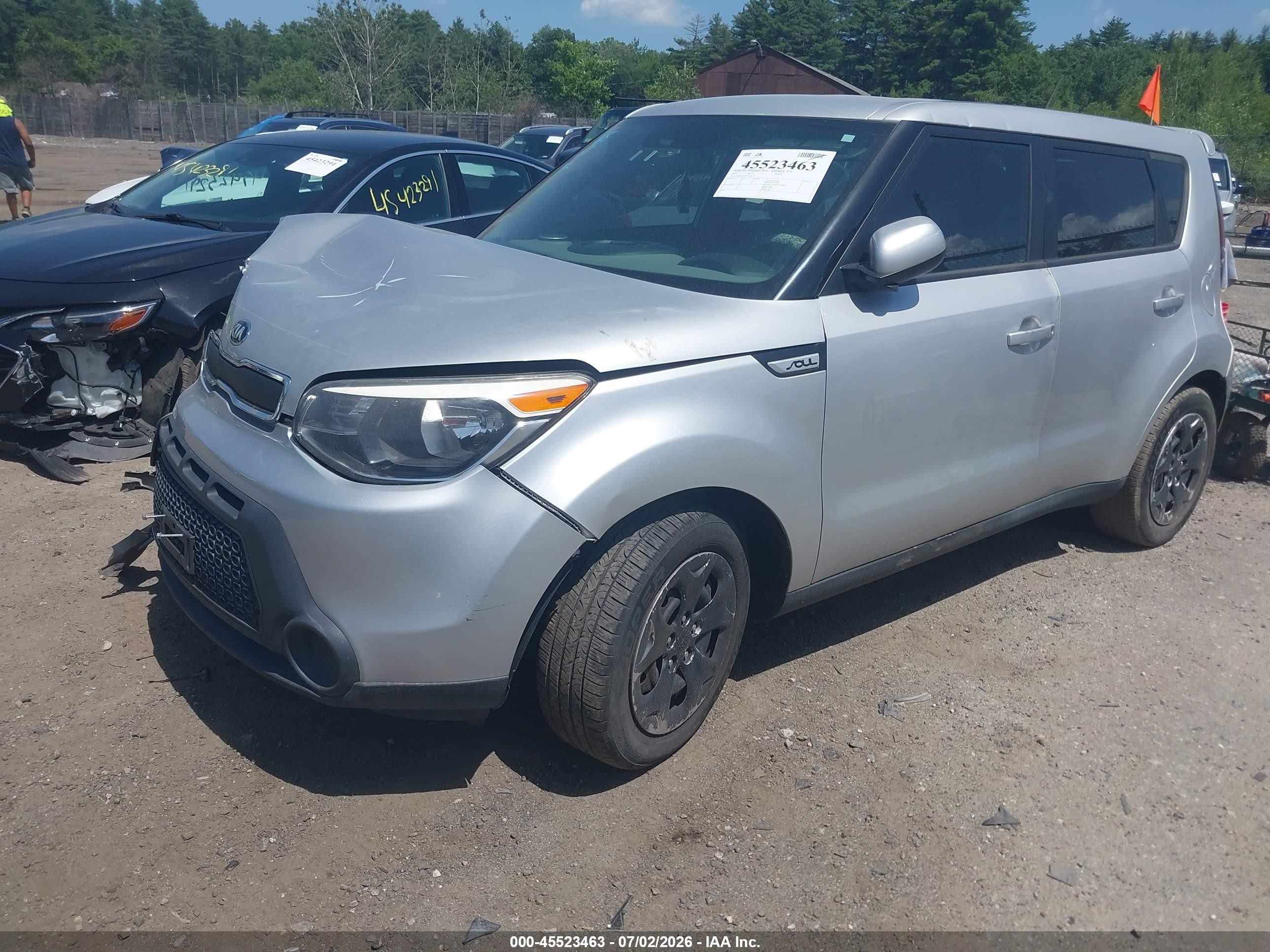 2015 Kia Soul Серебряный vin: KNDJN2A29F7759134