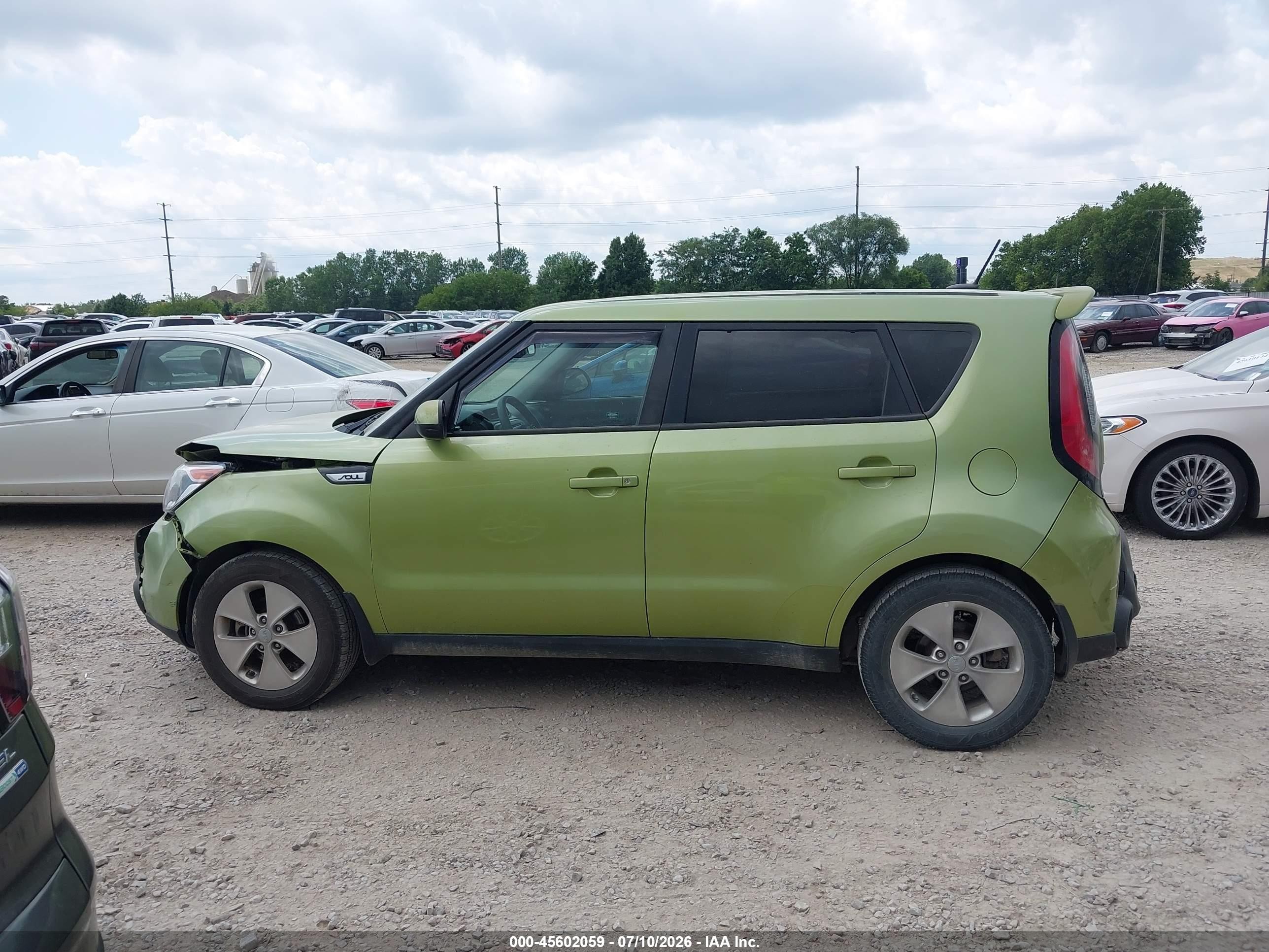 2015 Kia Soul   Green vin: KNDJN2A29F7763765