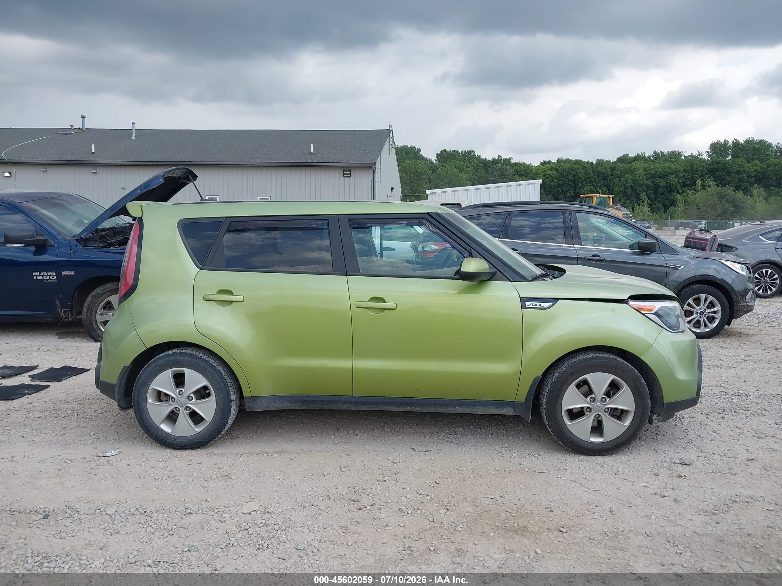2015 Kia Soul   Green vin: KNDJN2A29F7763765
