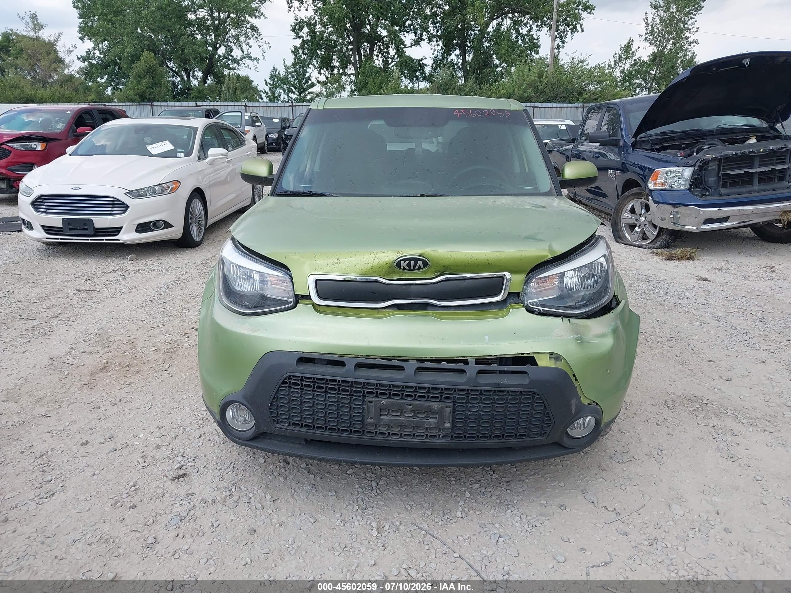 2015 Kia Soul   Green vin: KNDJN2A29F7763765