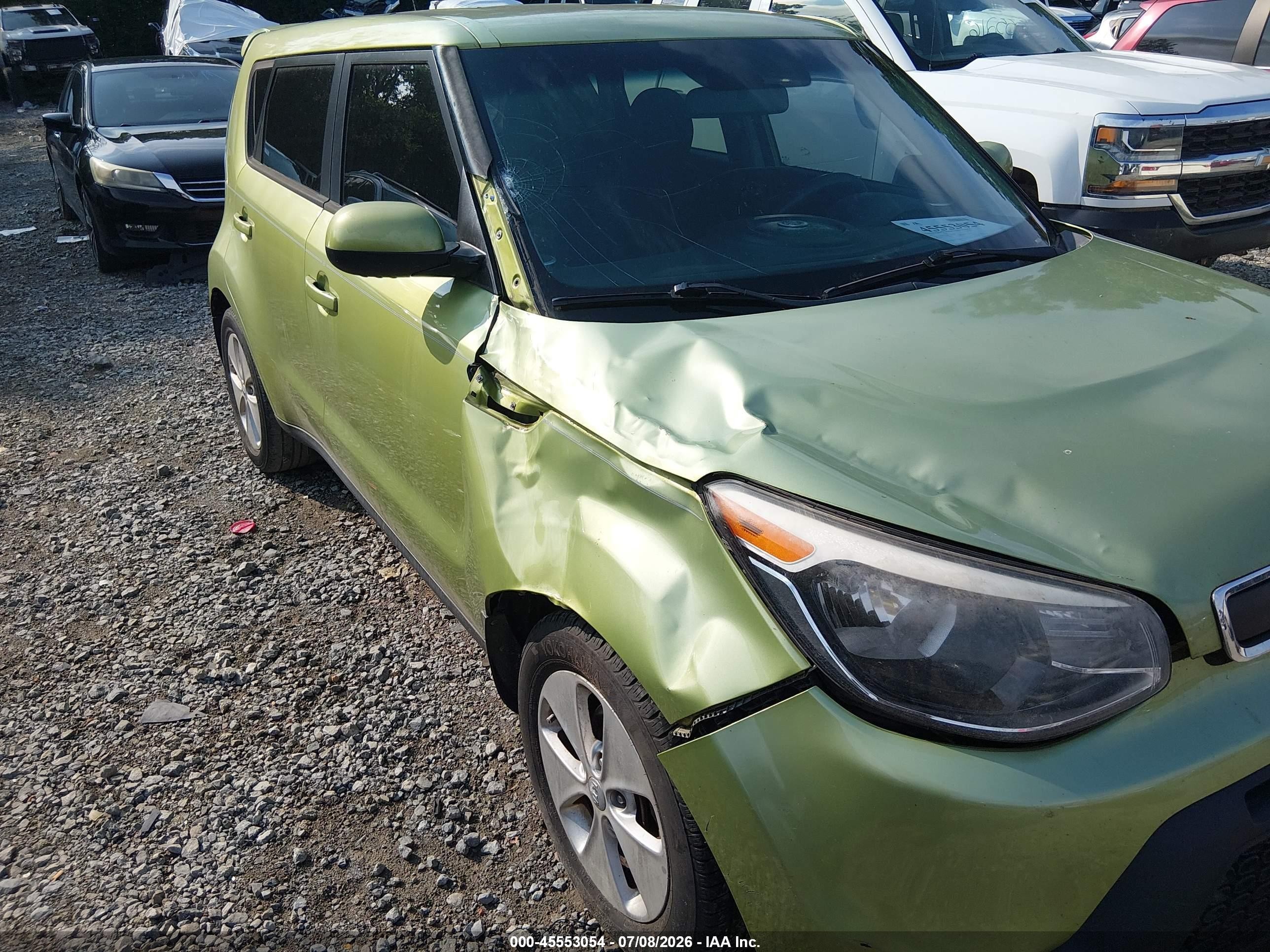 2015 Kia Soul   Green vin: KNDJN2A29F7796099