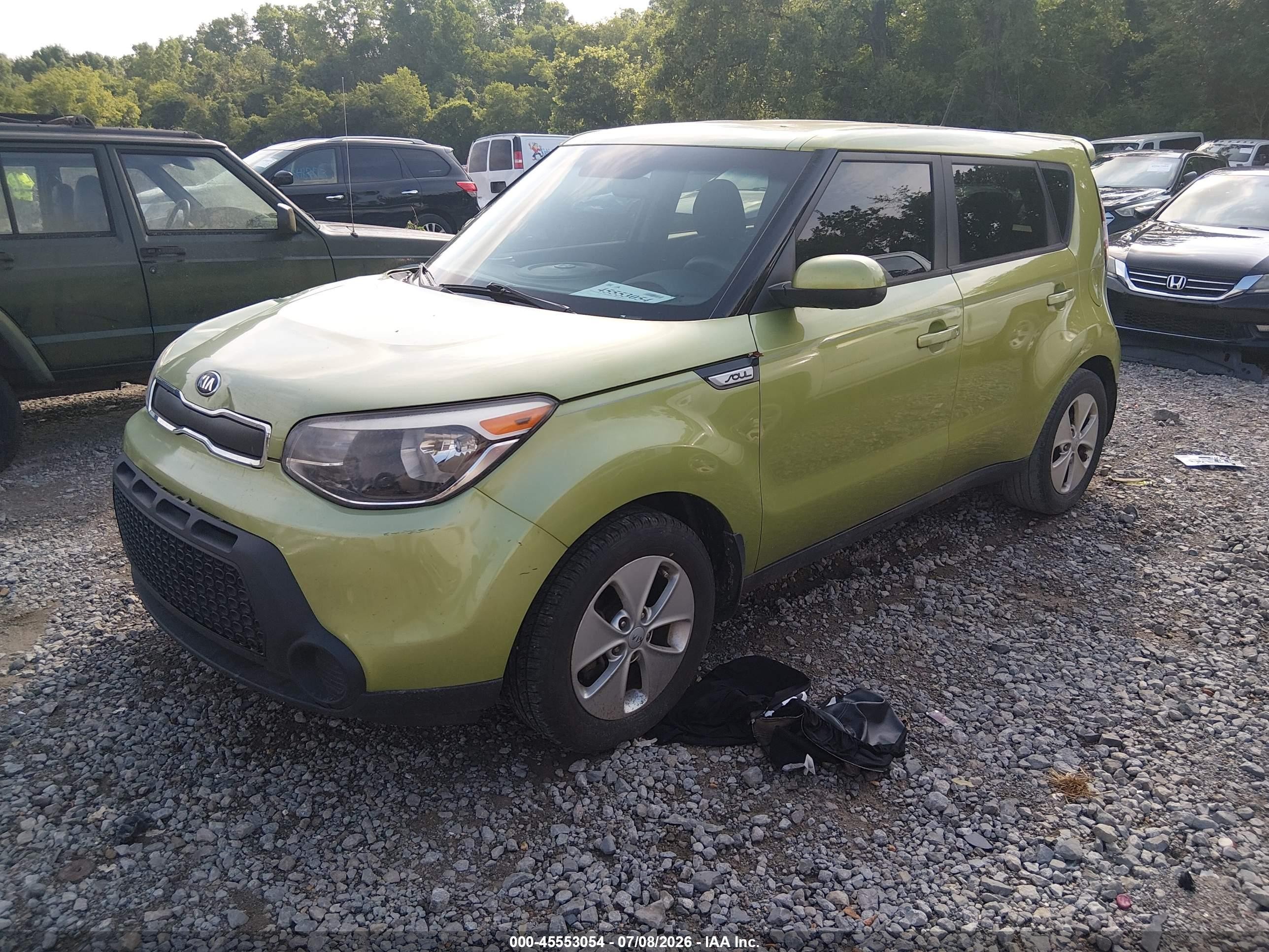 2015 Kia Soul   Green vin: KNDJN2A29F7796099