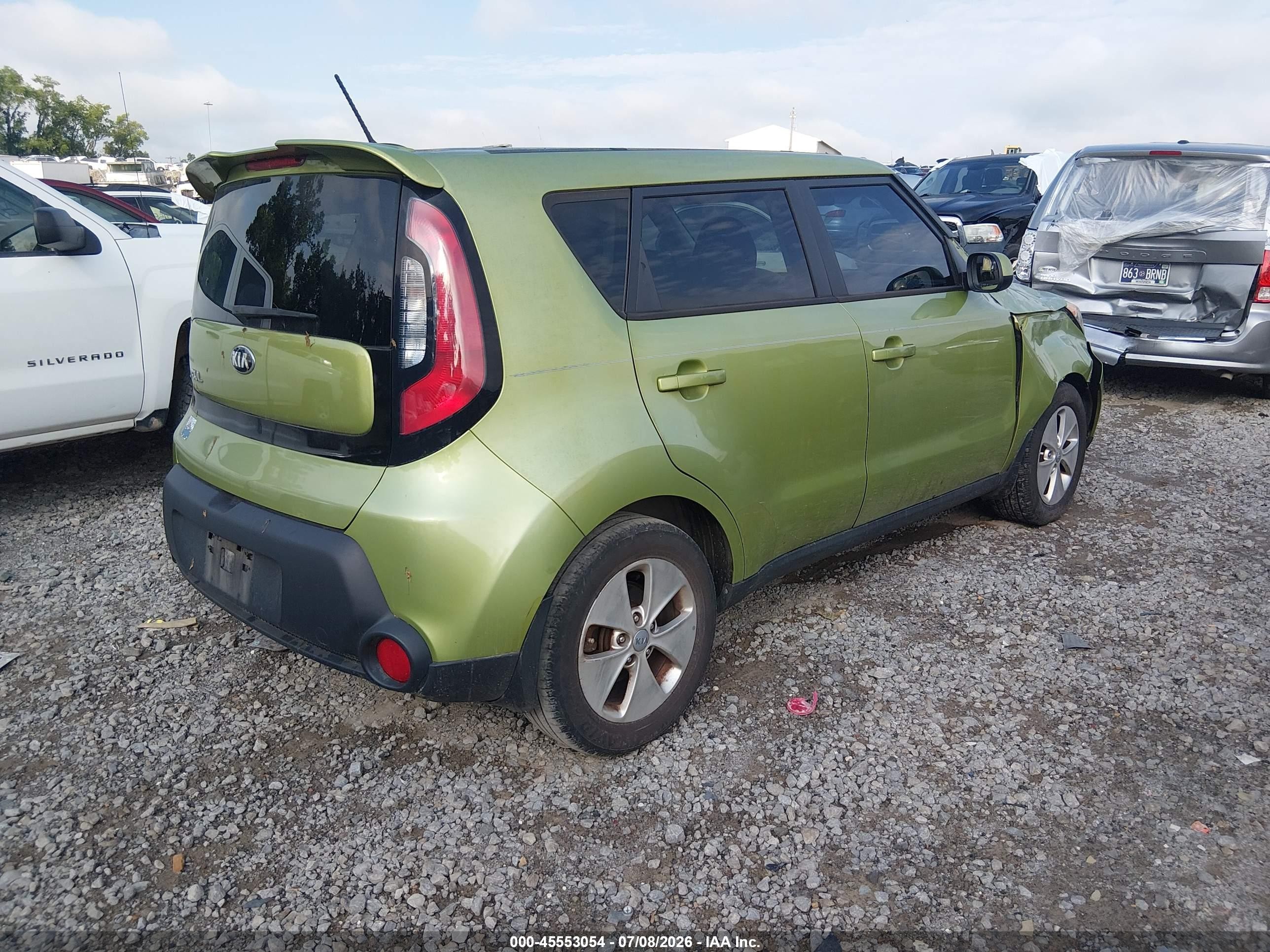 2015 Kia Soul   Green vin: KNDJN2A29F7796099