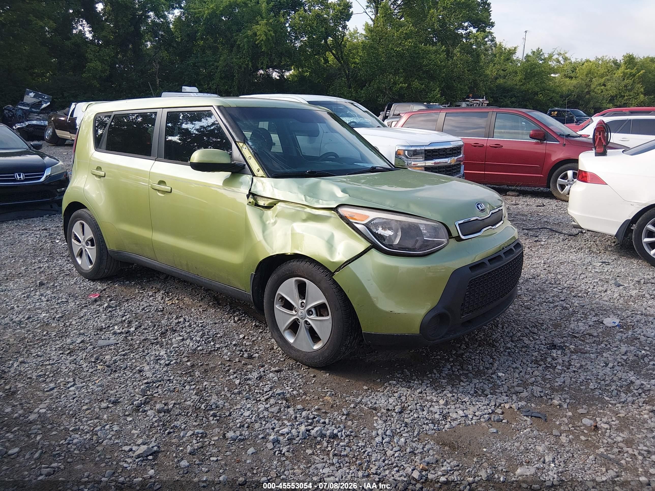 2015 Kia Soul   Green vin: KNDJN2A29F7796099