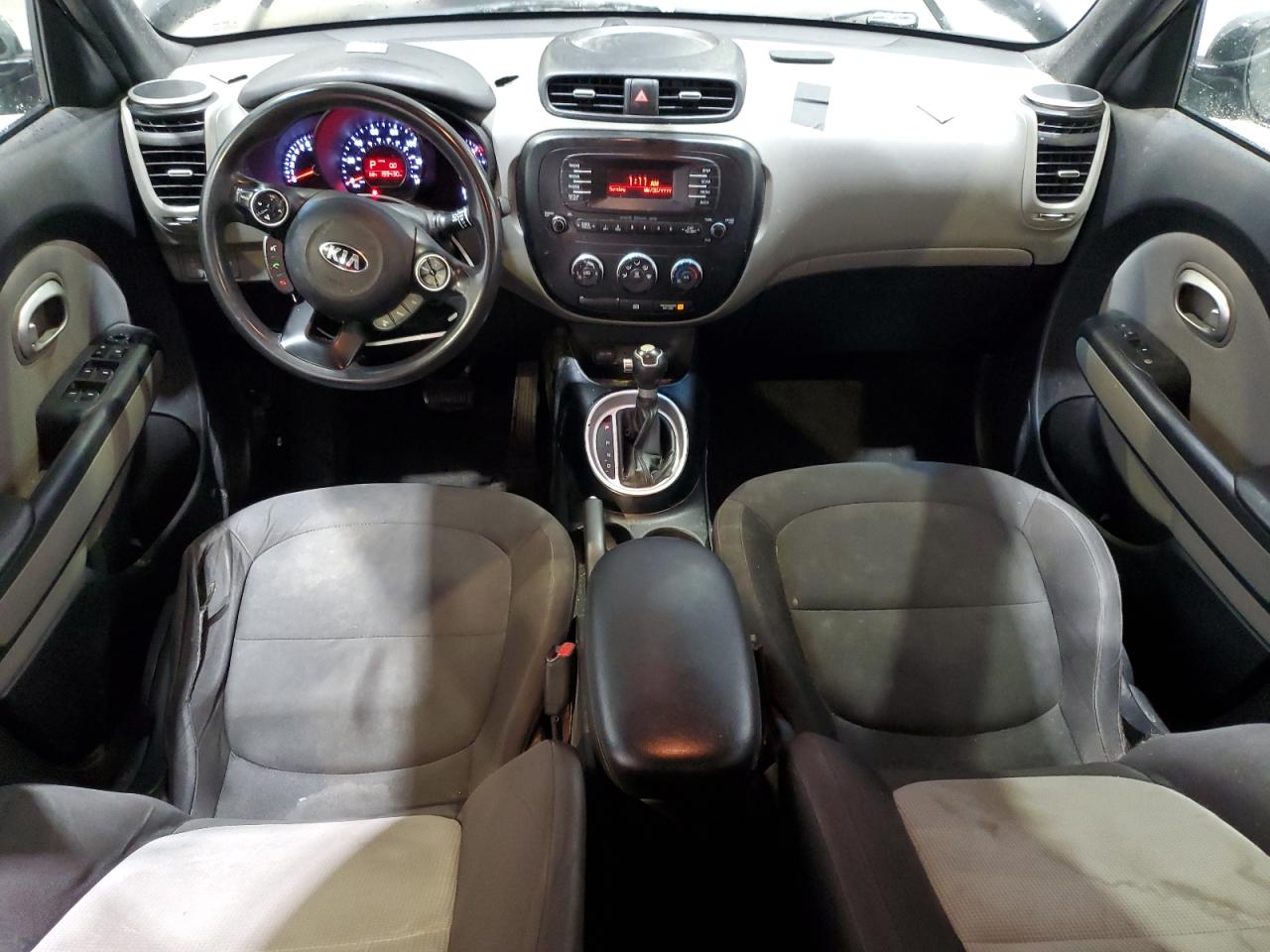 2015 Kia Soul Base Black vin: KNDJN2A29F7805478 Damage: Right Front Seat Back, Stained, Permanent