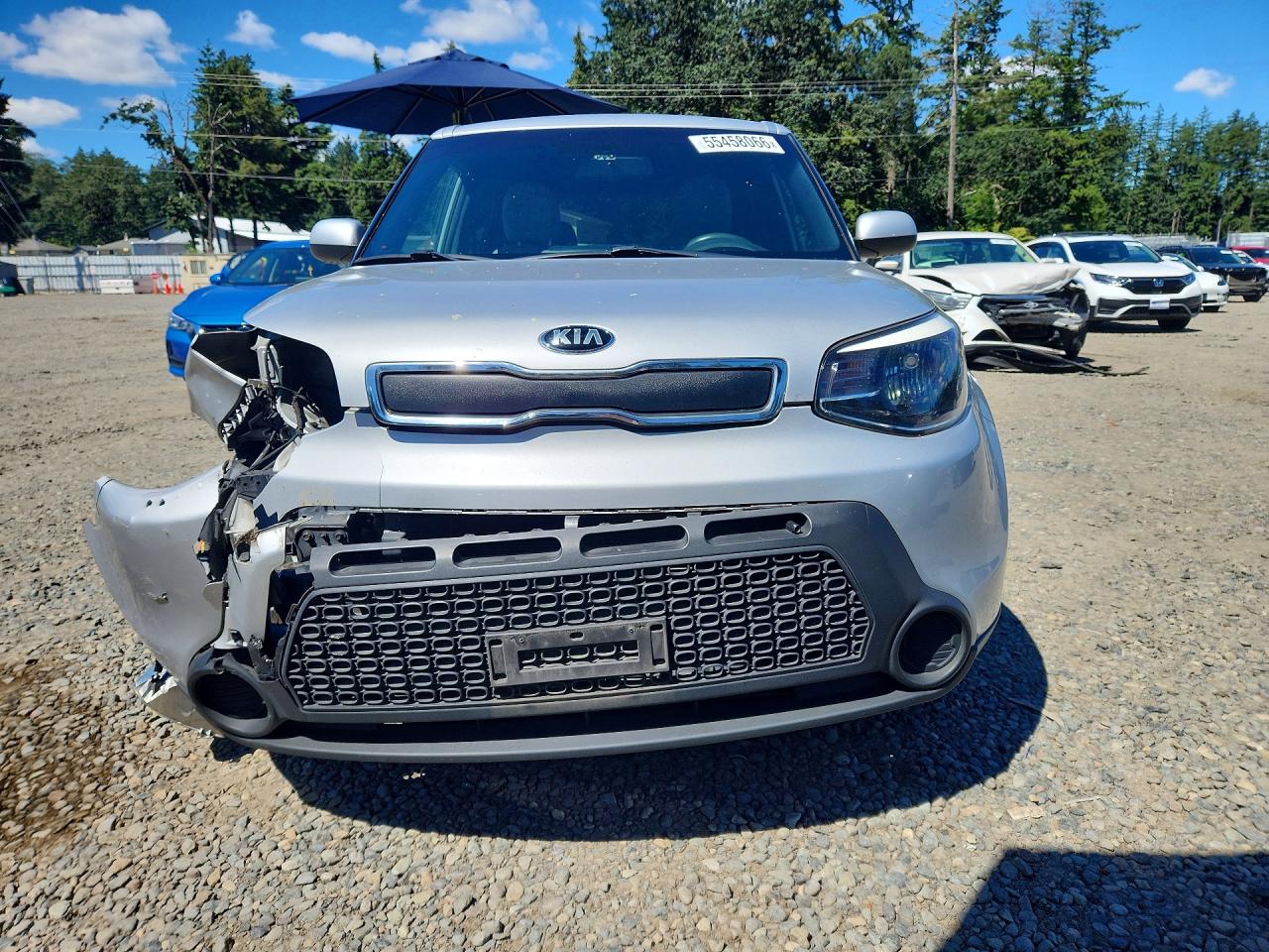 2015 Kia Soul Base Silver vin: KNDJN2A29F7809708