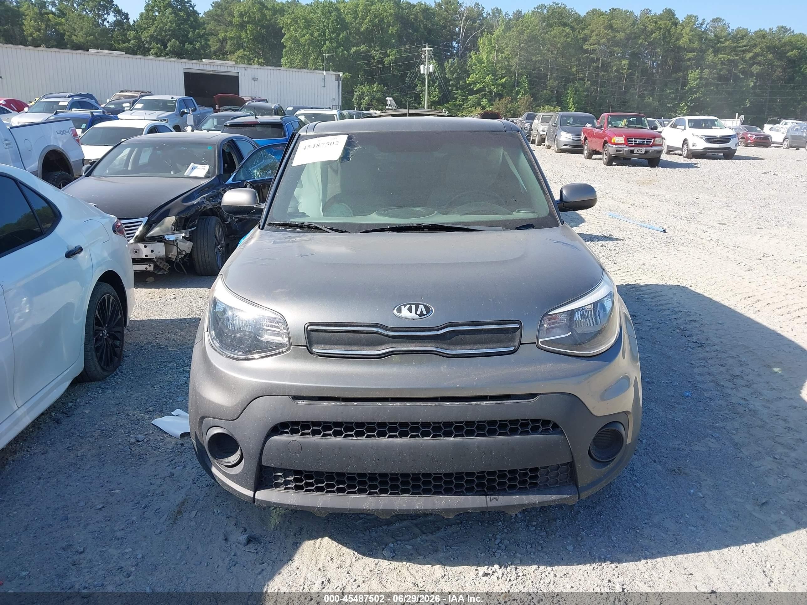 2019 Kia Soul Gray vin: KNDJN2A29K7022543