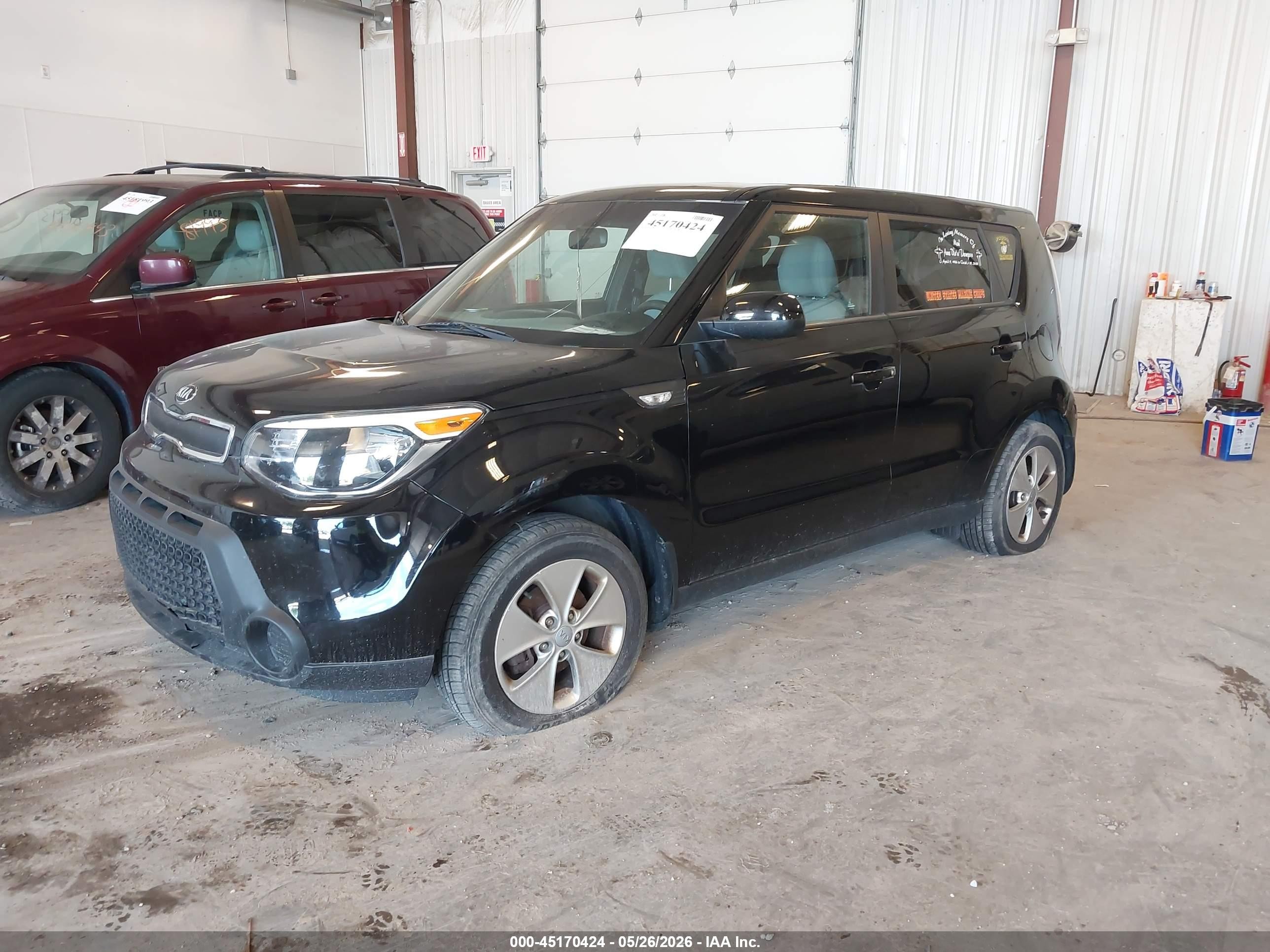 2014 Kia Soul   Black vin: KNDJN2A2XE7019073