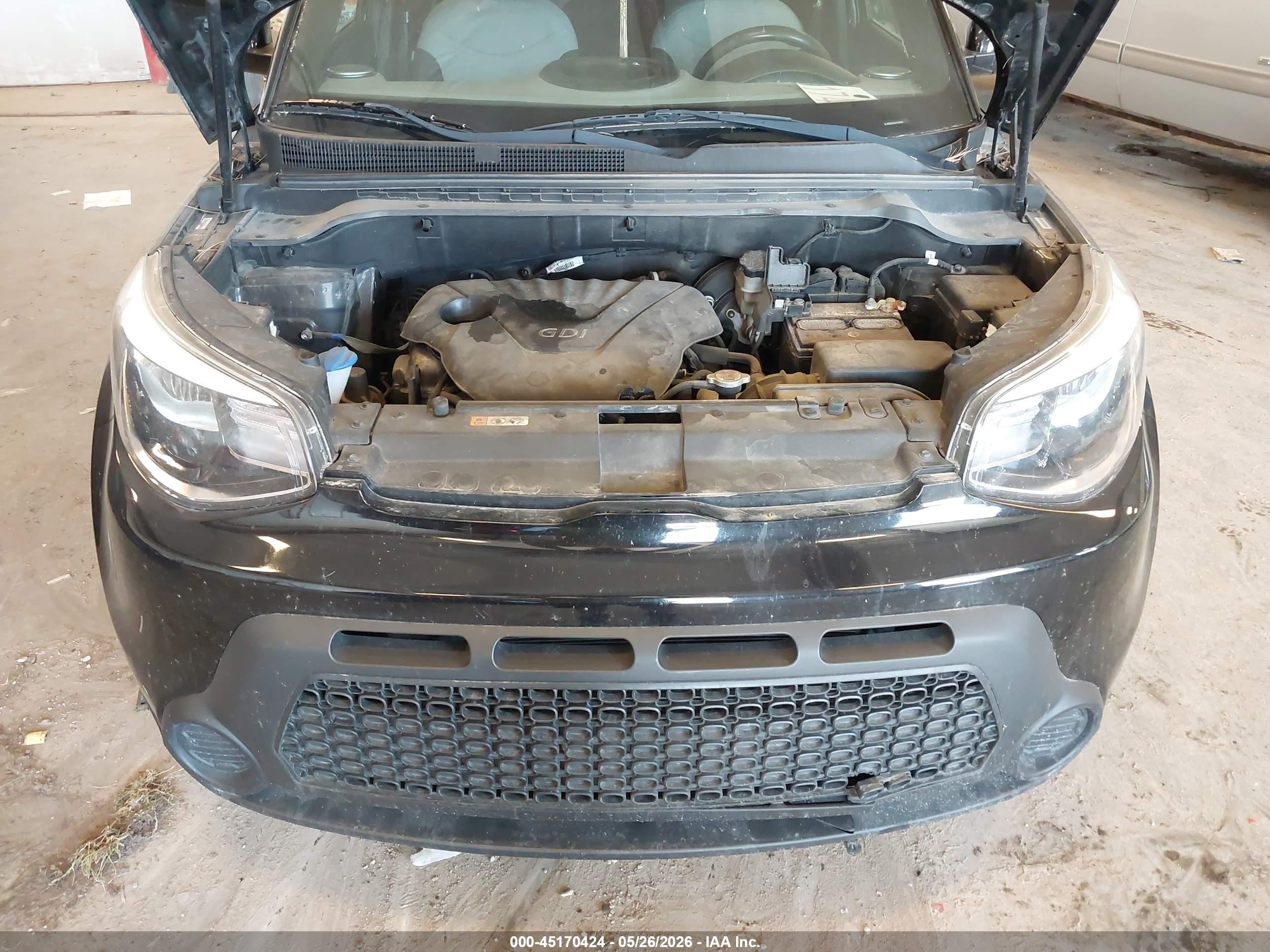 2014 Kia Soul   Black vin: KNDJN2A2XE7019073