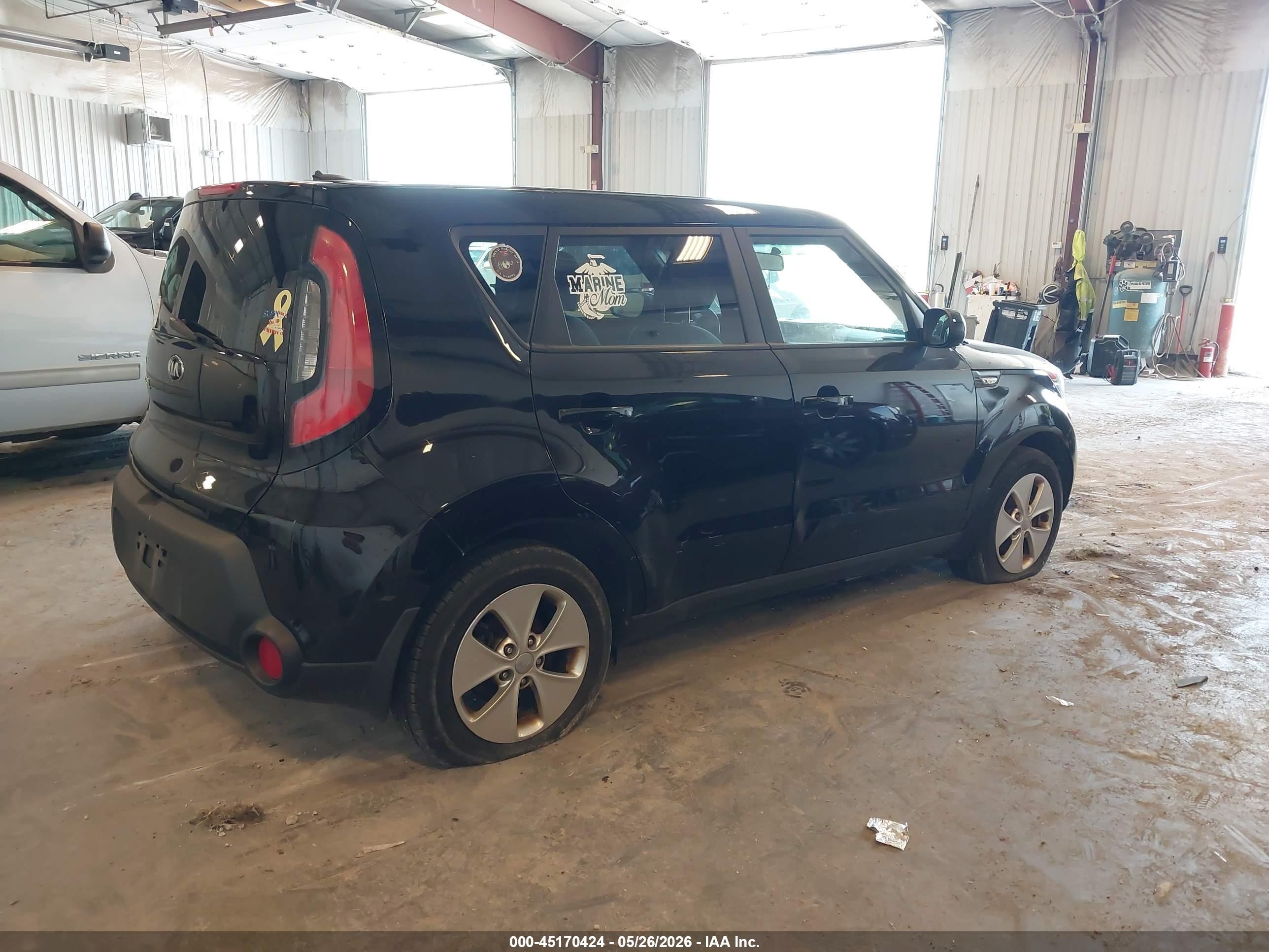 2014 Kia Soul   Black vin: KNDJN2A2XE7019073