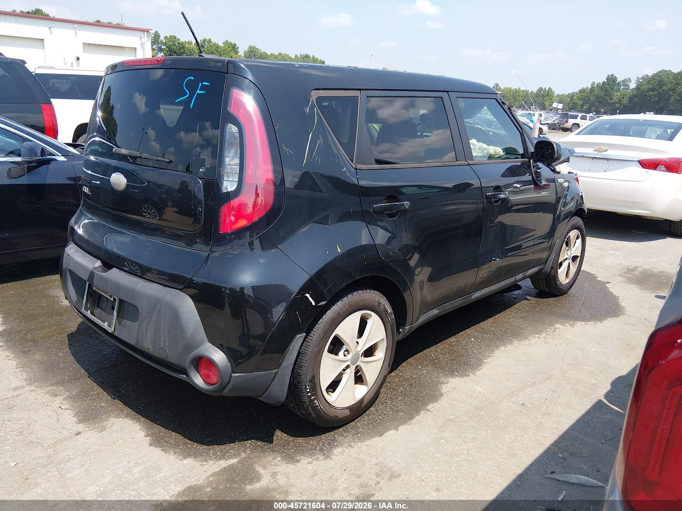 2014 Kia Soul   Black vin: KNDJN2A2XE7048119