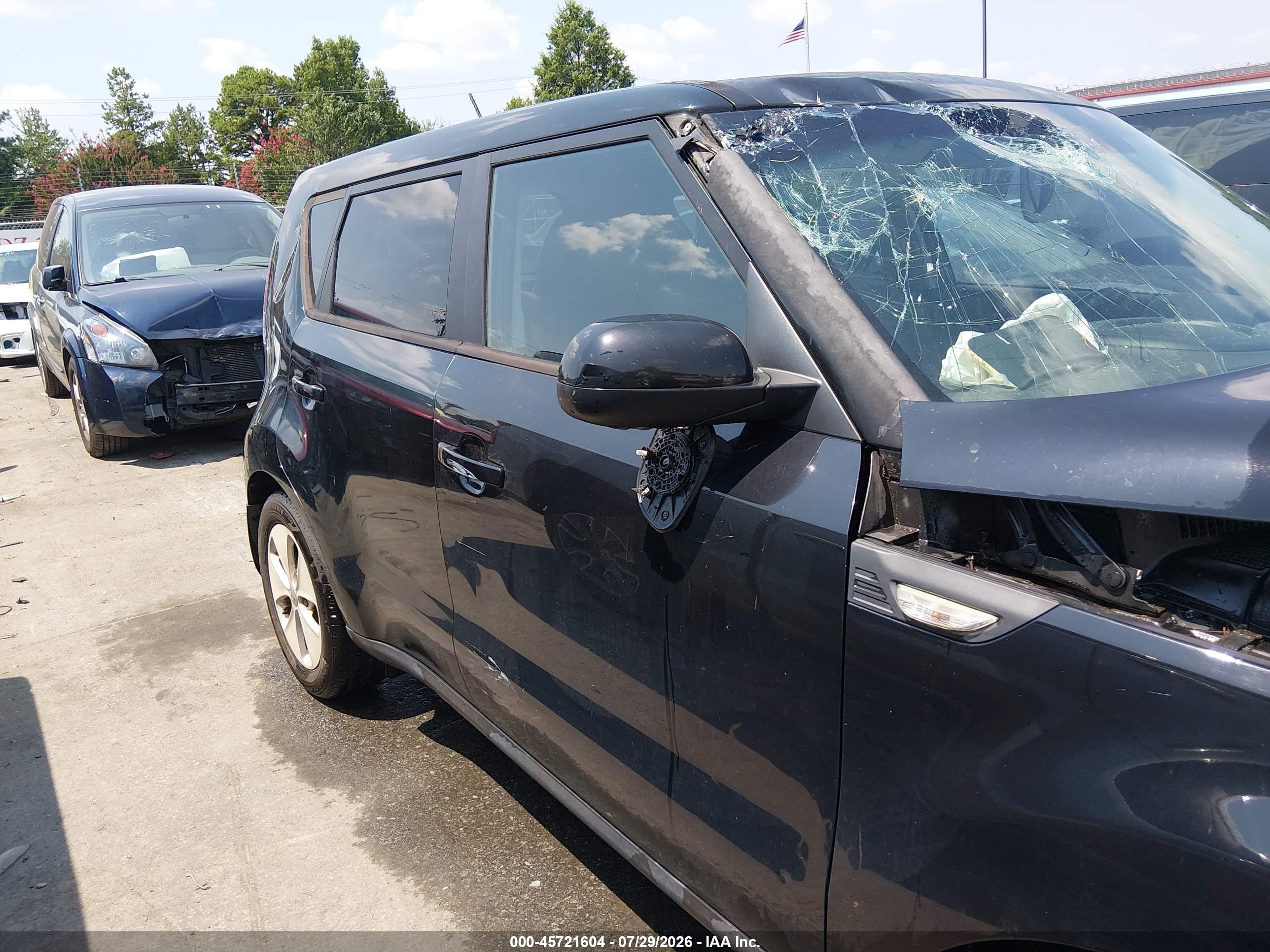 2014 Kia Soul   Black vin: KNDJN2A2XE7048119