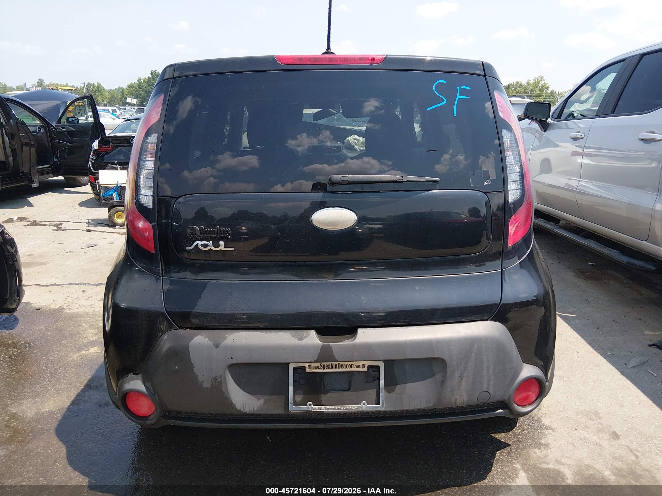 2014 Kia Soul   Black vin: KNDJN2A2XE7048119