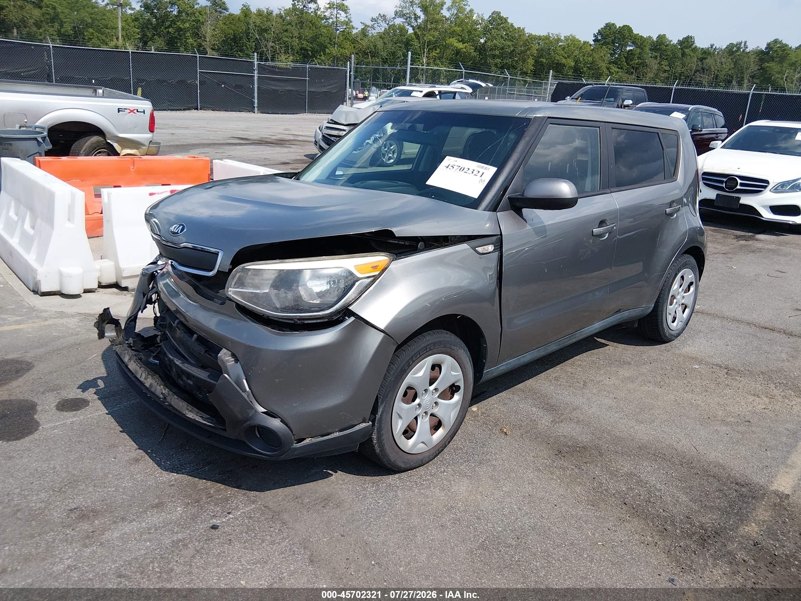 2014 Kia Soul   Gray vin: KNDJN2A2XE7093674