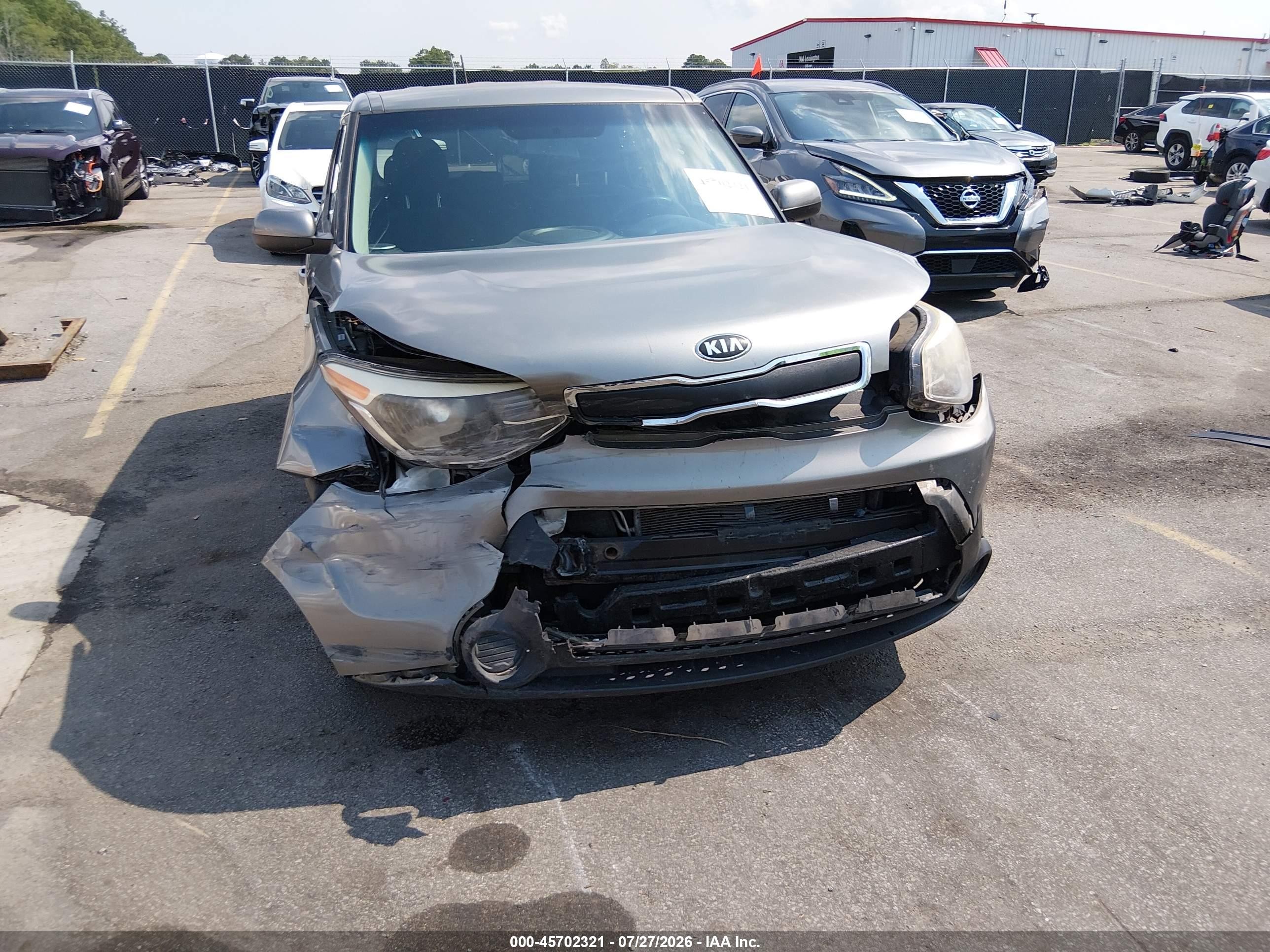 2014 Kia Soul   Gray vin: KNDJN2A2XE7093674